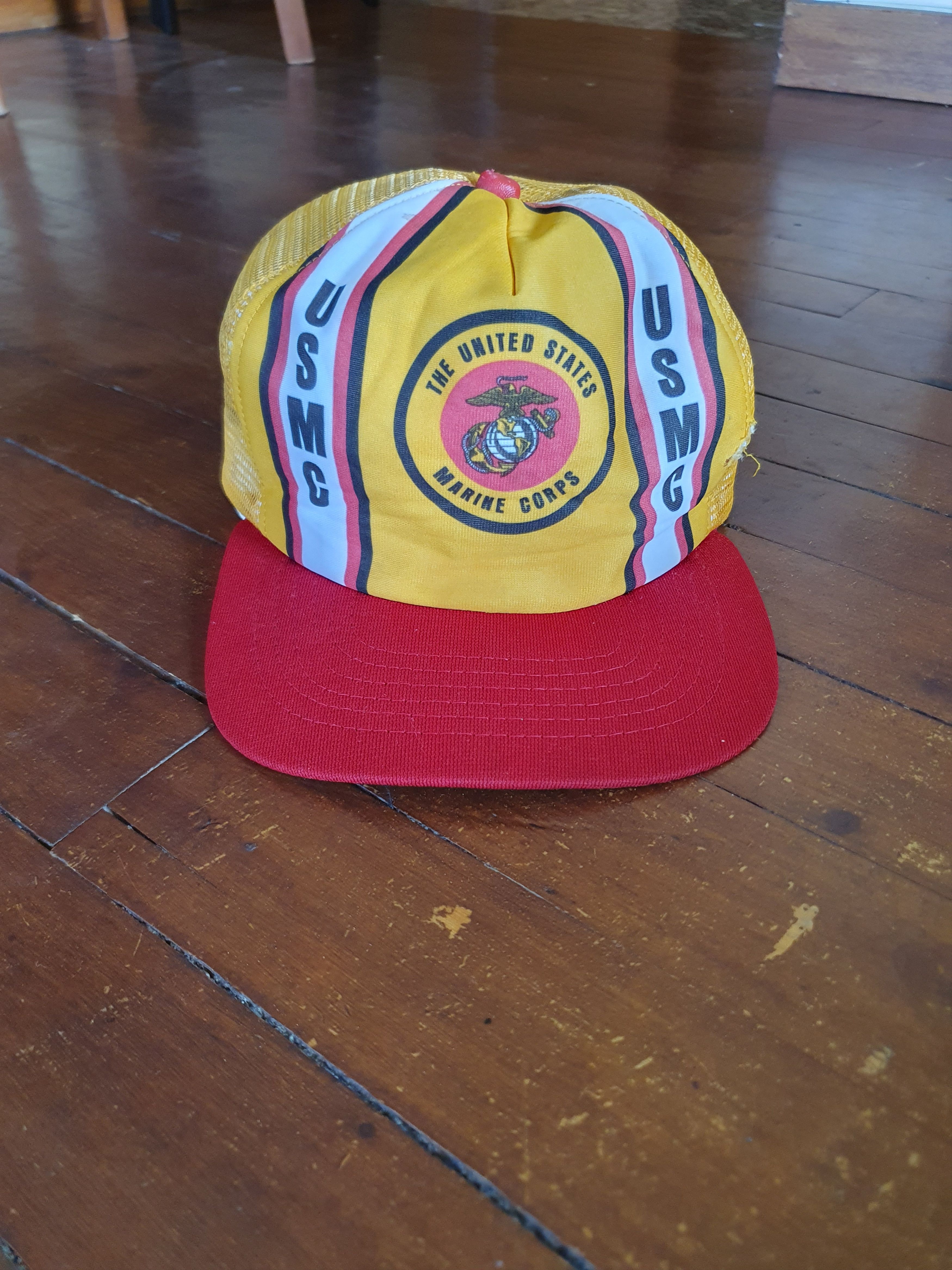 New Era × Vintage United States Marine Corps Vtg NewEra Made in USA snapback Size ONE SIZE - 1 Thumbnail