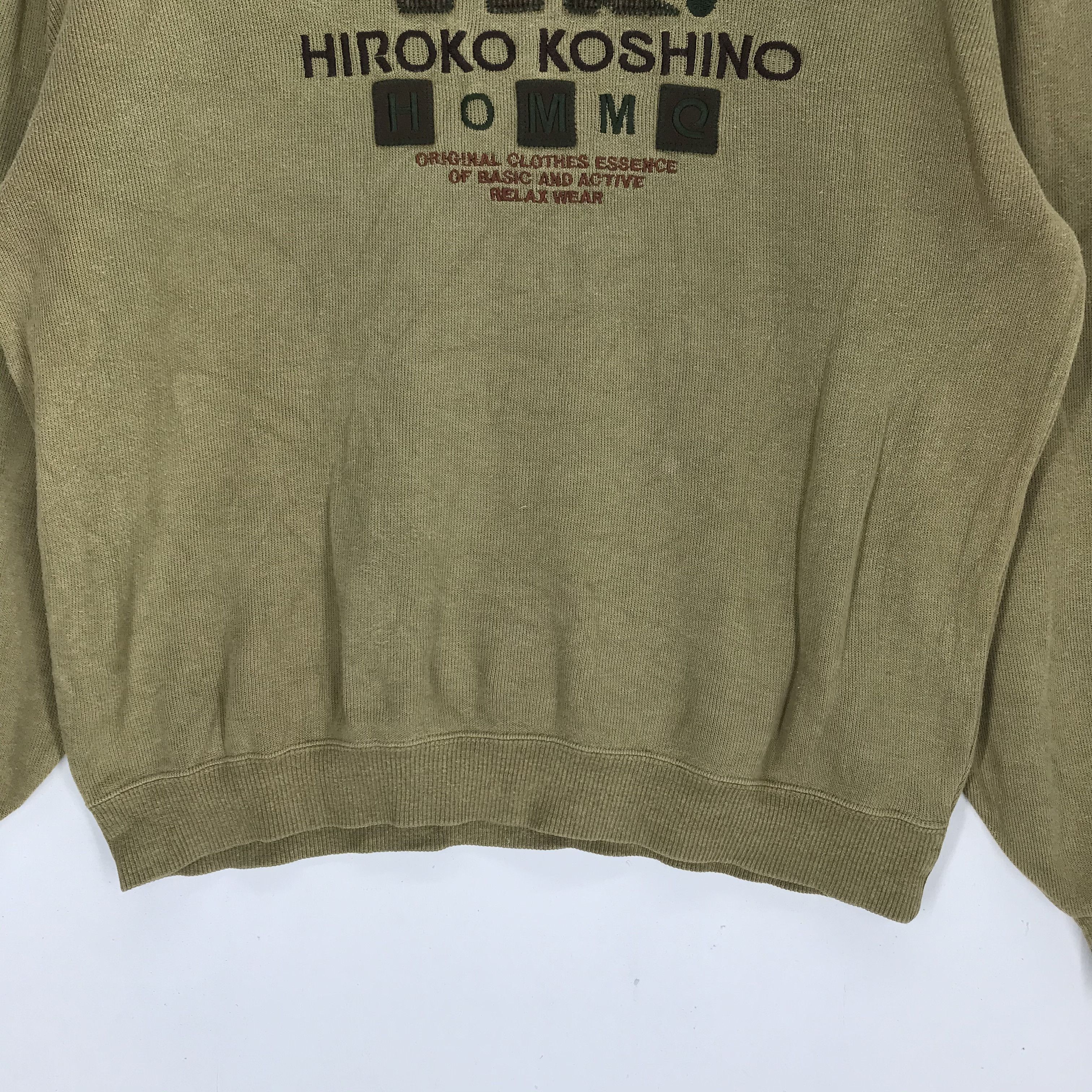 Hiroko Koshino Homme Hiroko Koshino Homme Big Logo Sweatshirt #2856-110 Size US L / EU 52-54 / 3 - 3 Thumbnail