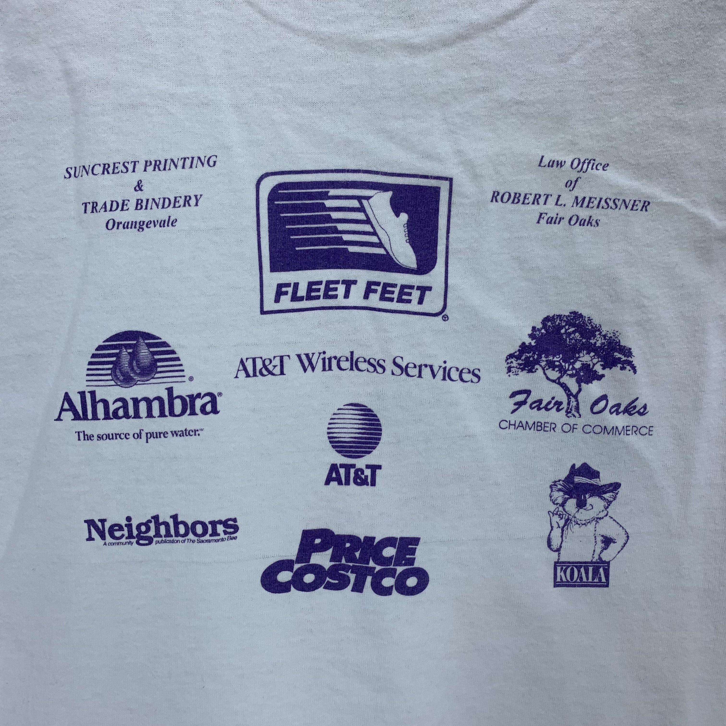 Fruit Of The Loom Vintage 96' Sun Run Running Tees #3165-110 Size US L / EU 52-54 / 3 - 7 Thumbnail