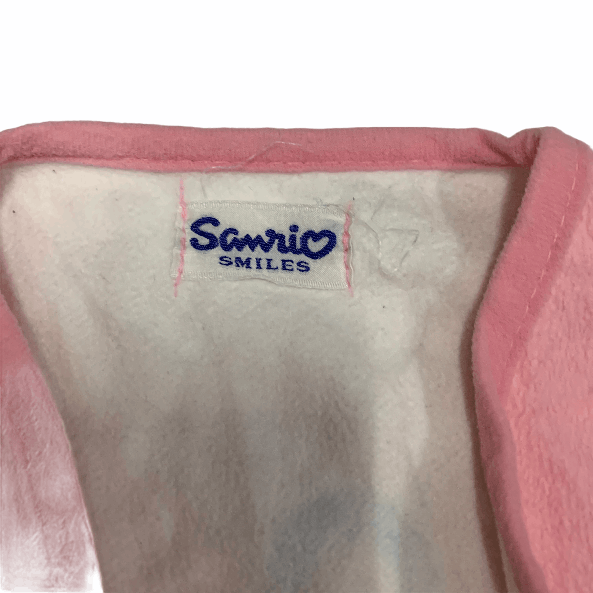 Anime Y2K Hello Kitty Big Logo Pink Fleece Vest #2901-111 Size US S / EU 44-46 / 1 - 7 Thumbnail
