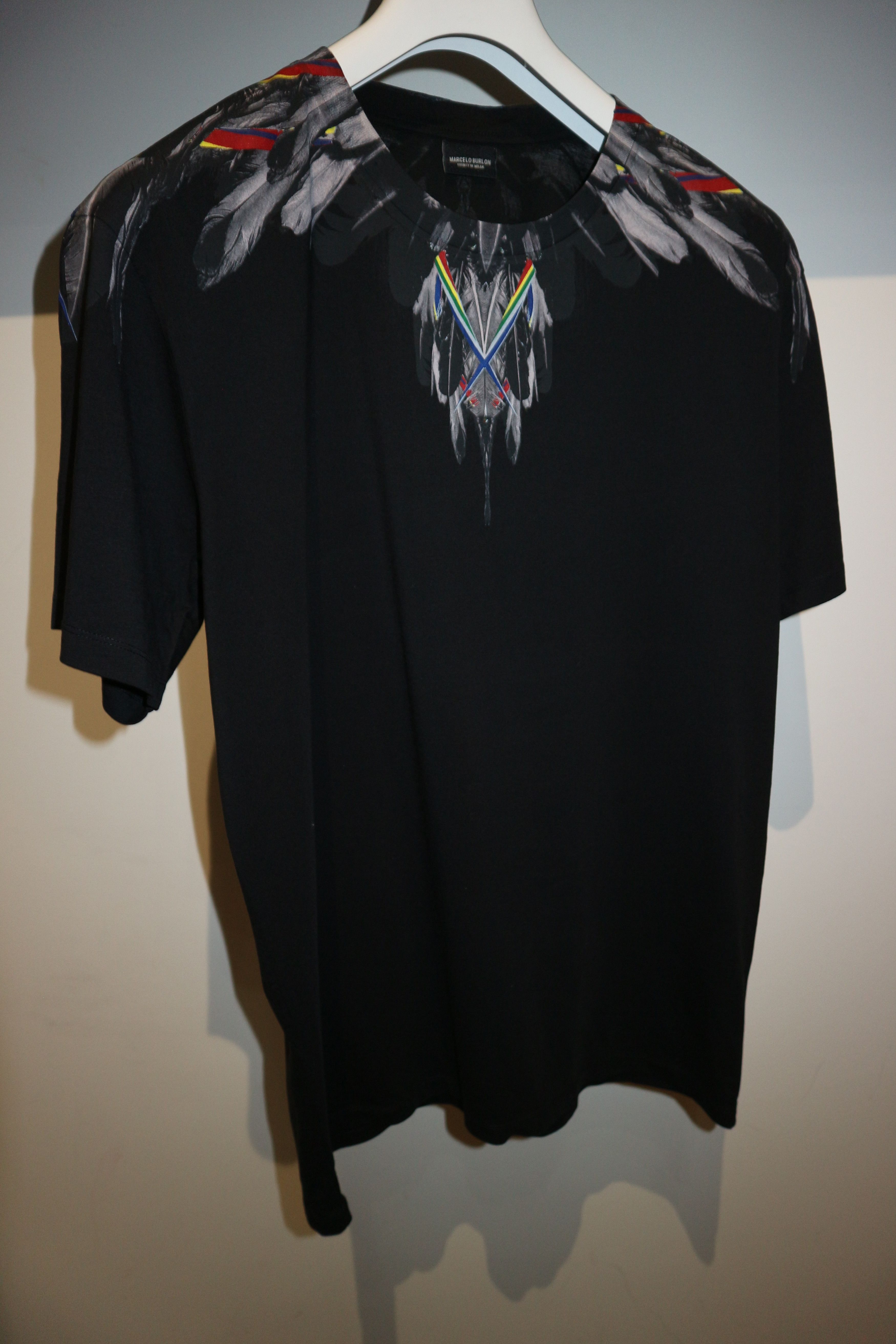 Marcelo Burlon Rainbow Alas print t-shirt *brand new!* Size US XL / EU 56 / 4 - 2 Thumbnail