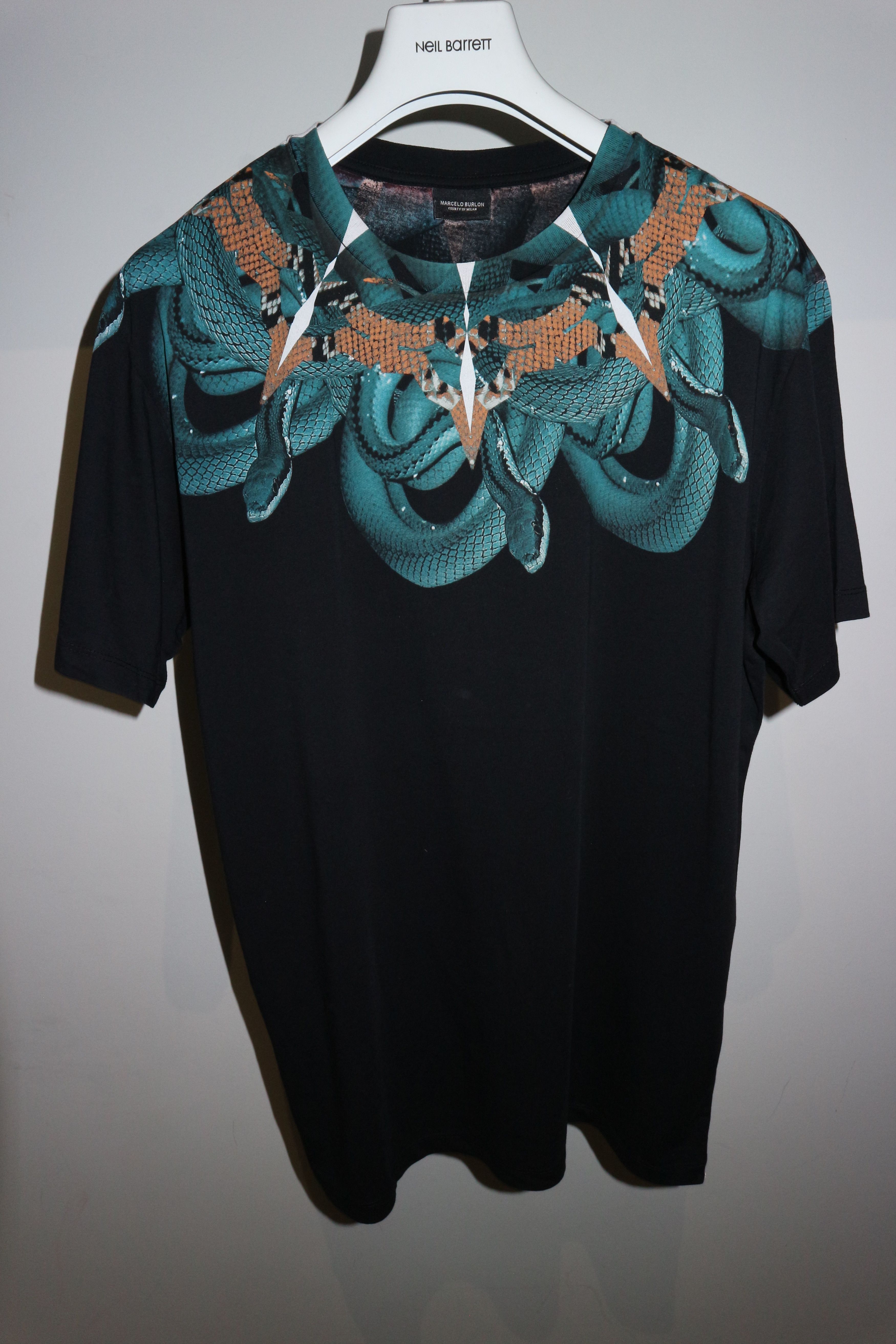 Marcelo Burlon Snake print tshirt Size US S / EU 44-46 / 1 - 1 Thumbnail