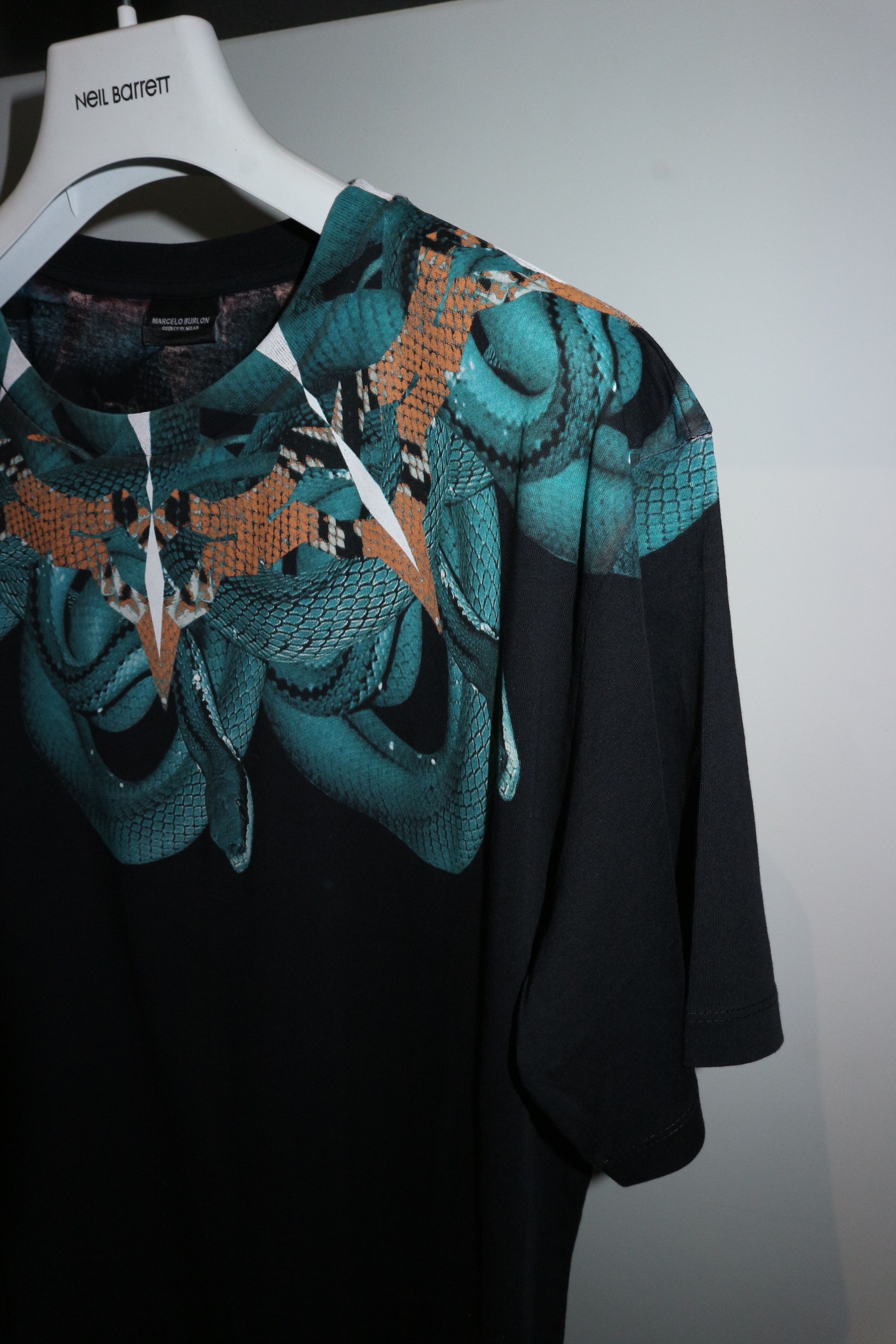 Marcelo Burlon Snake print tshirt Size US S / EU 44-46 / 1 - 2 Thumbnail