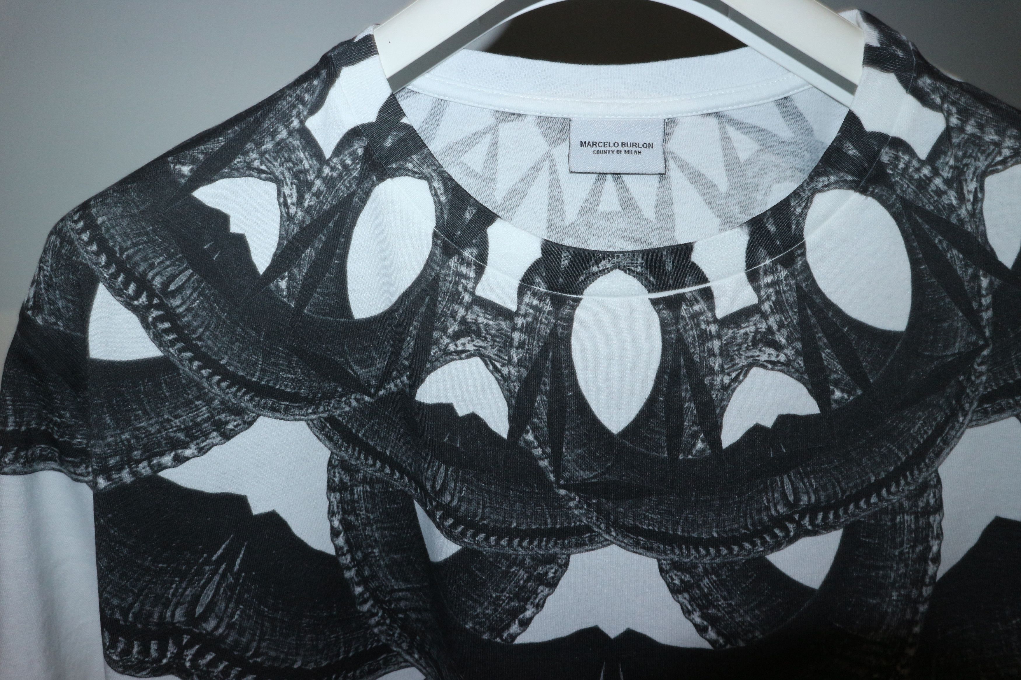 Marcelo Burlon Horns print tshirt Size US S / EU 44-46 / 1 - 4 Thumbnail