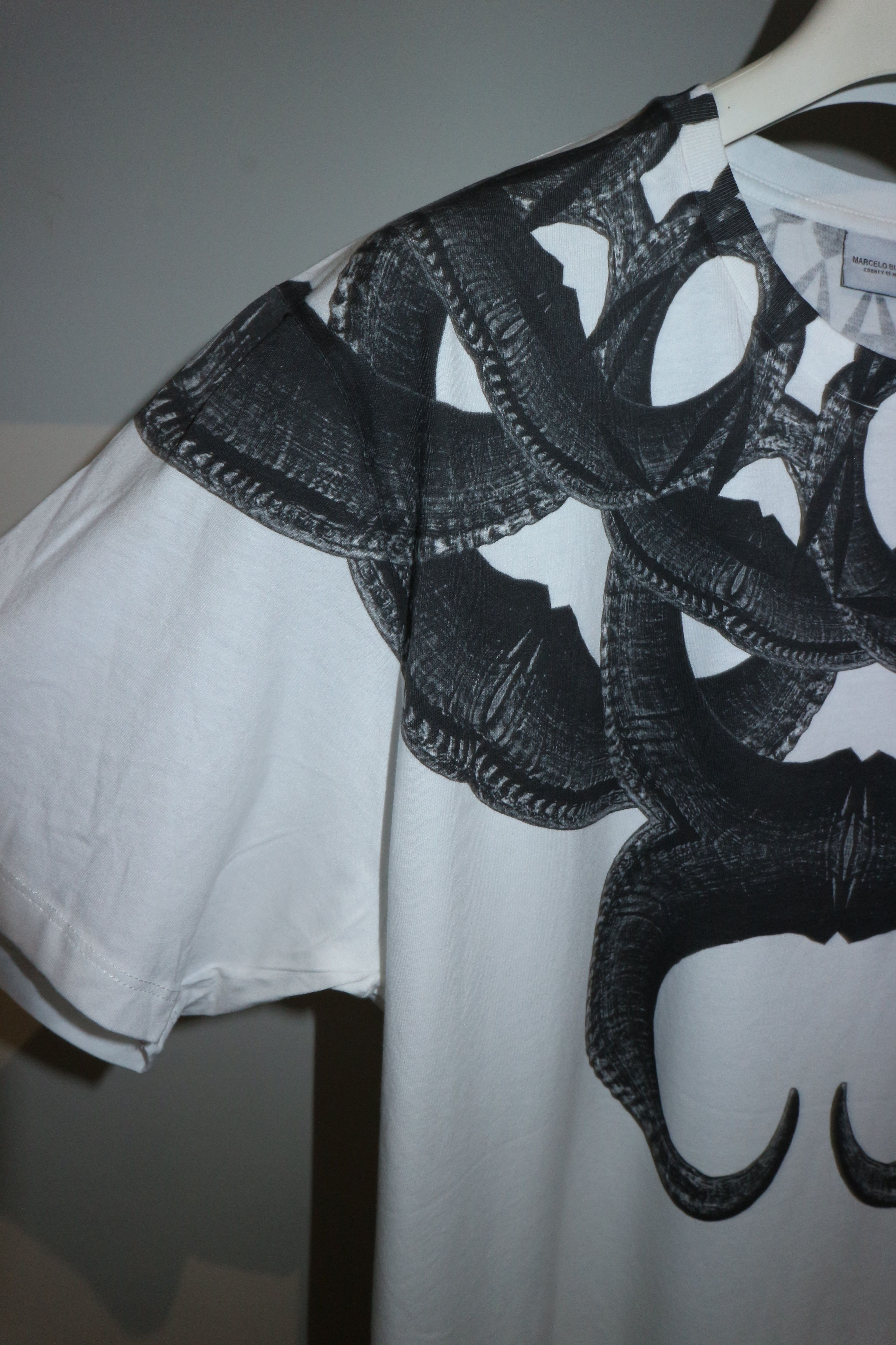 Marcelo Burlon Horns print tshirt Size US S / EU 44-46 / 1 - 5 Thumbnail