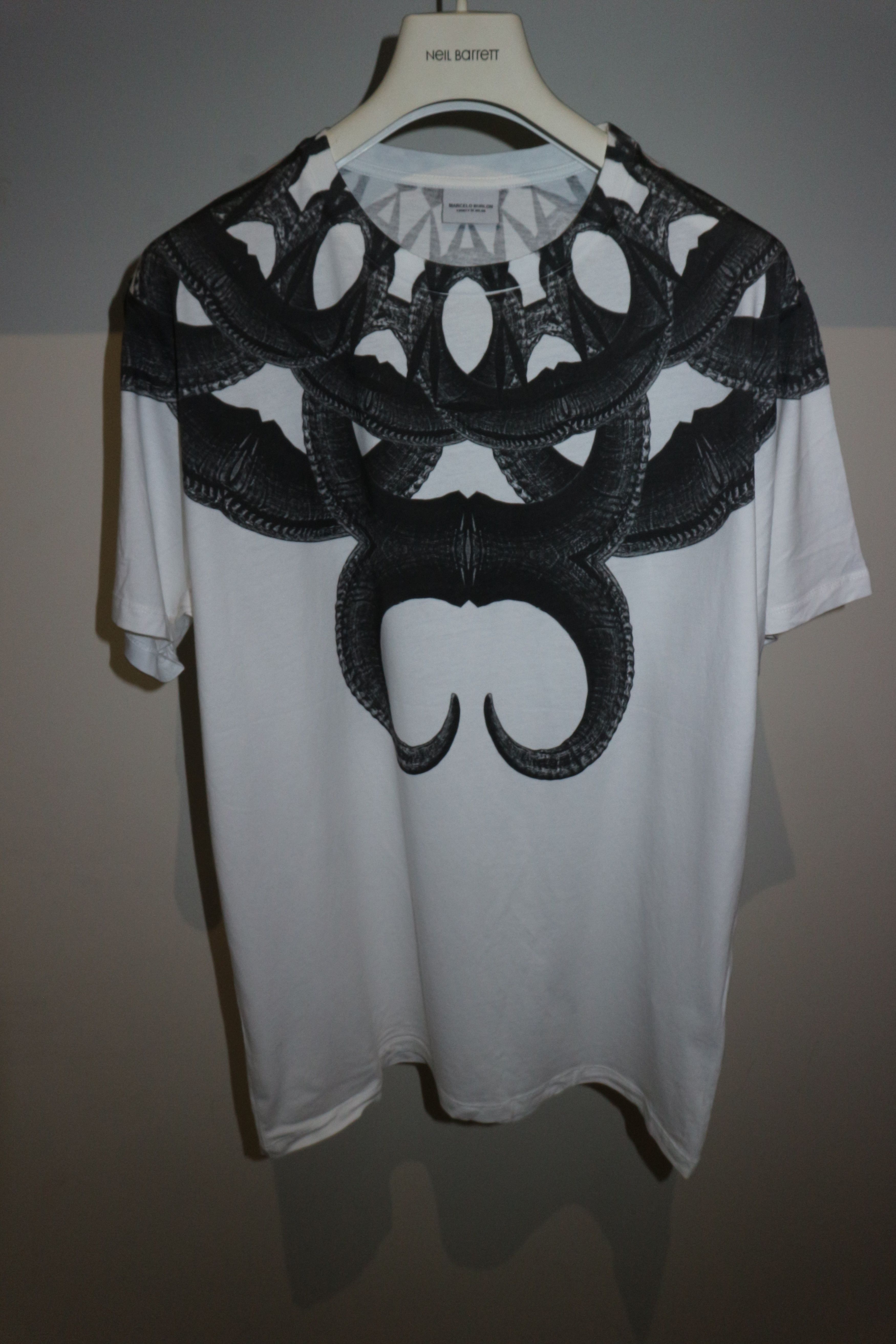 Marcelo Burlon Horns print tshirt Size US S / EU 44-46 / 1 - 1 Thumbnail