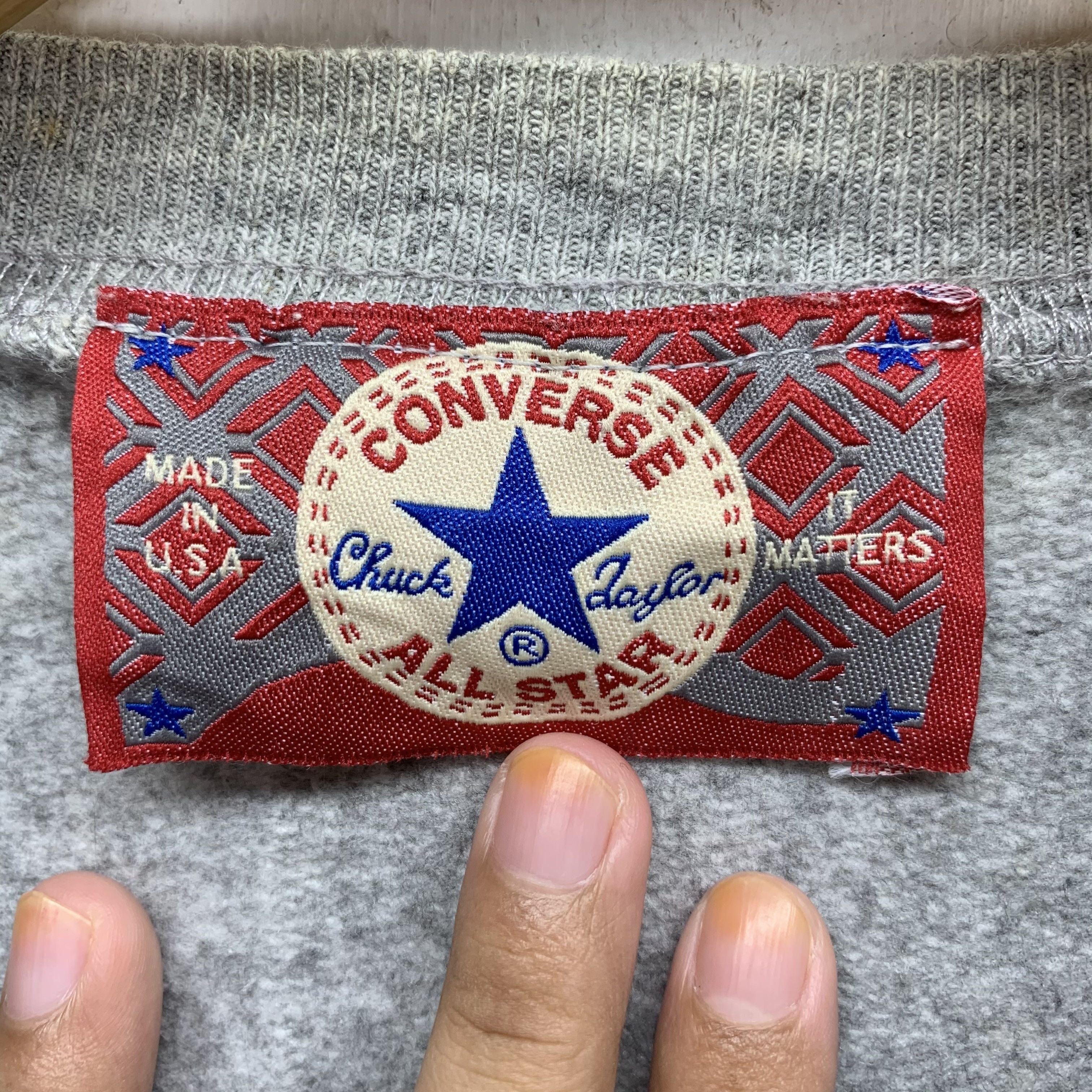 Converse 90s Converse Big Logo Crew Neck Sweatshirt #2954-111 Size US M / EU 48-50 / 2 - 6 Thumbnail