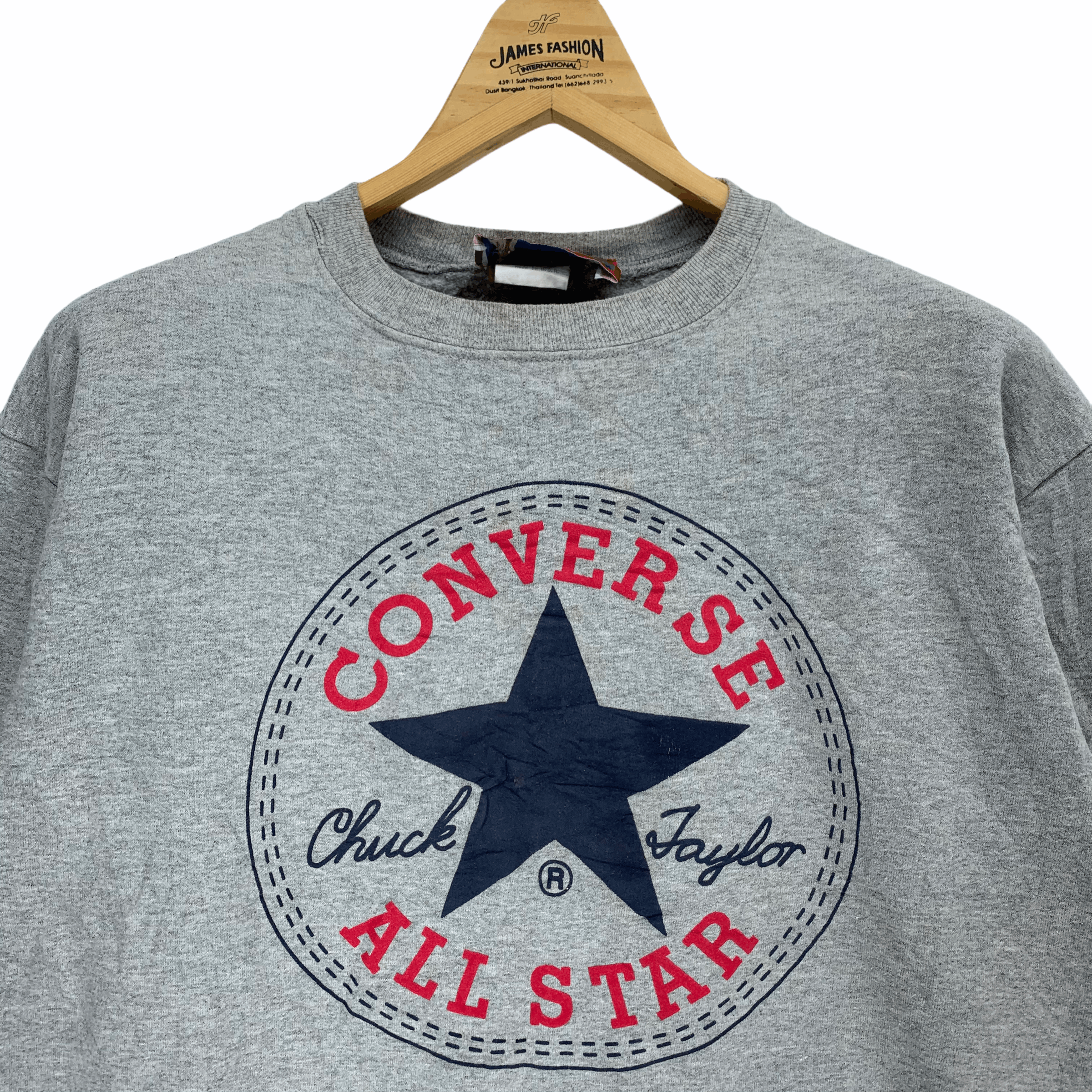 Converse 90s Converse Big Logo Crew Neck Sweatshirt #2954-111 Size US M / EU 48-50 / 2 - 2 Thumbnail