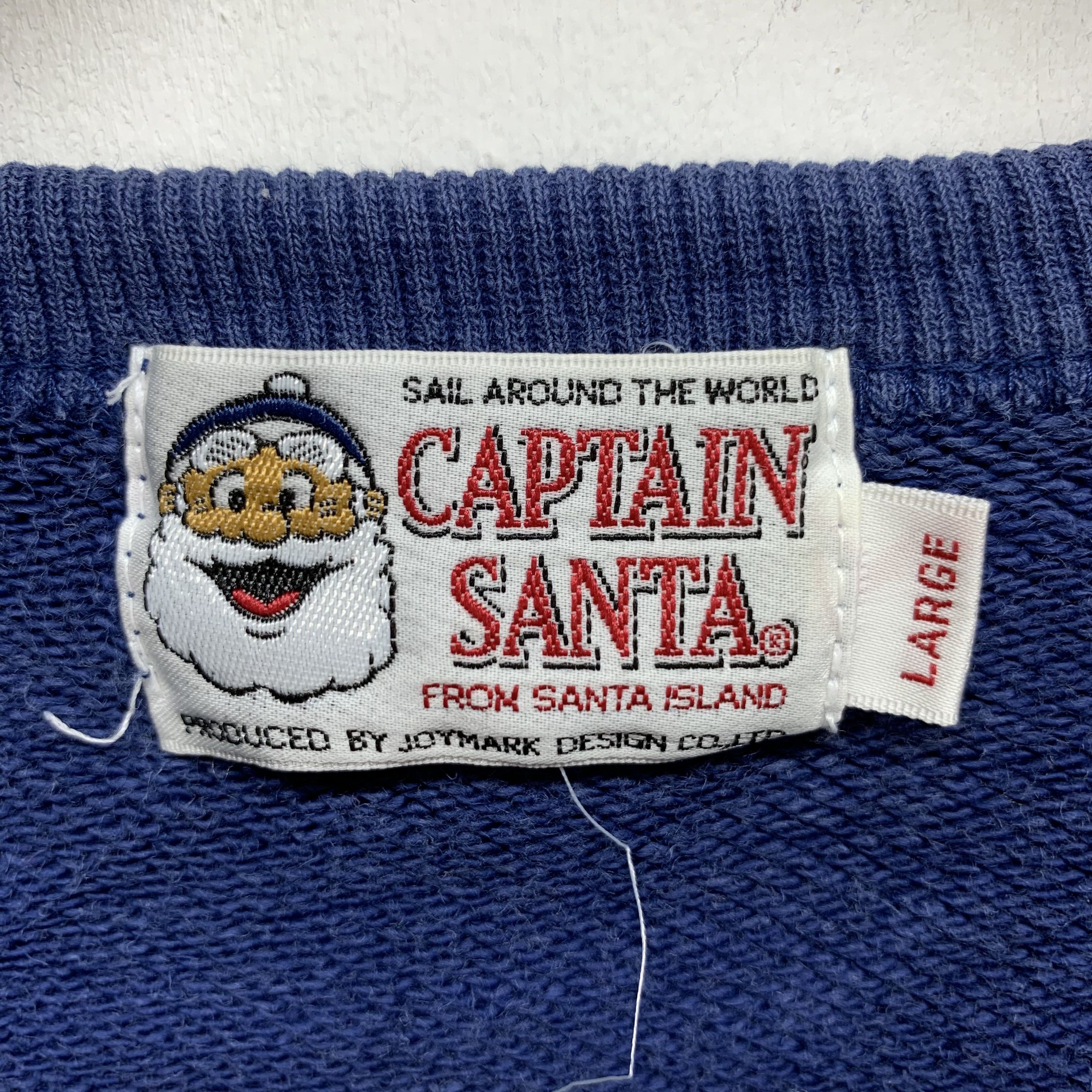 Japanese Brand Vintage Captain Santa Sports Big Logo Sweatshirts #2994-112 Size US L / EU 52-54 / 3 - 5 Thumbnail