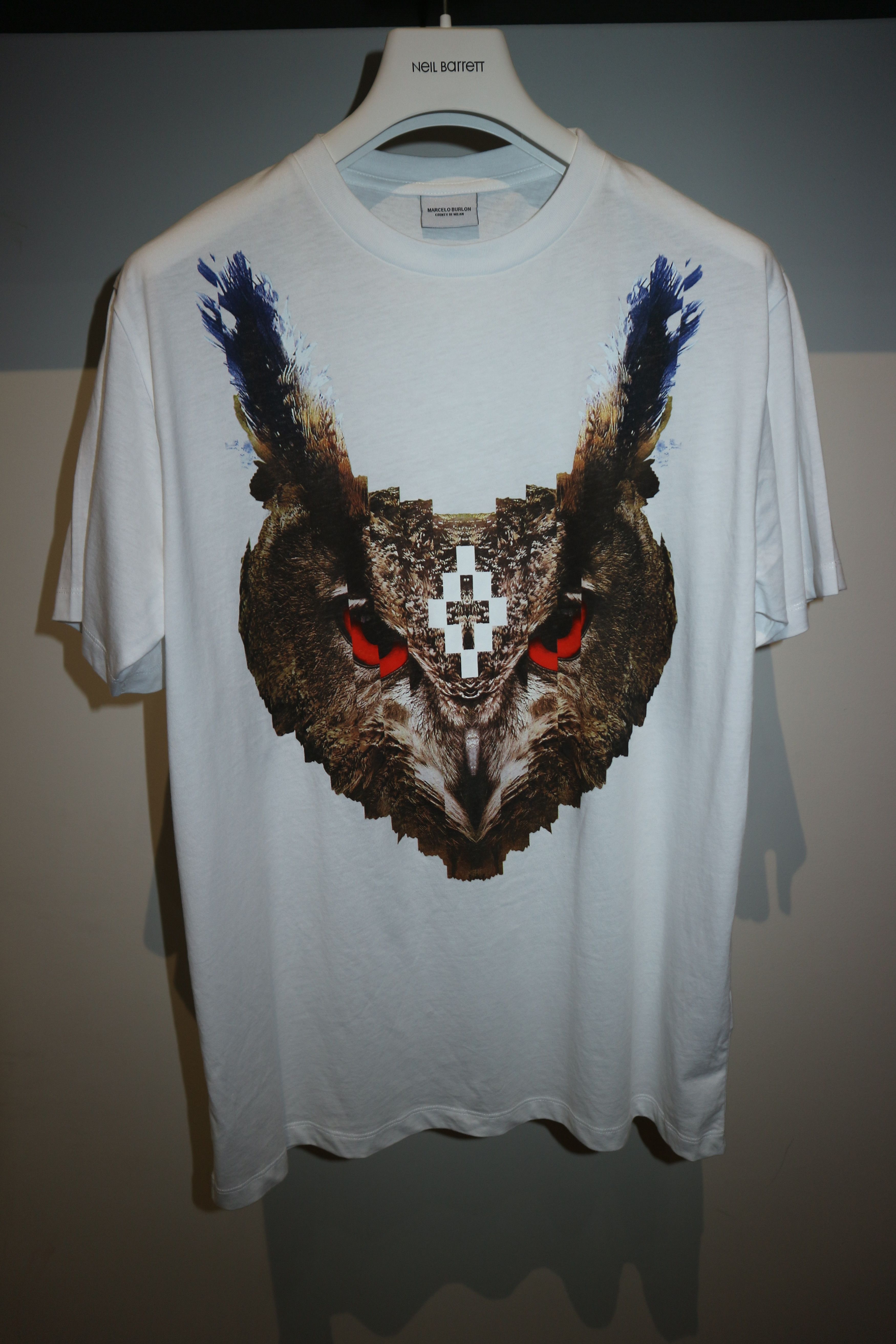 Marcelo Burlon Owl print t-shirt Size US S / EU 44-46 / 1 - 1 Thumbnail