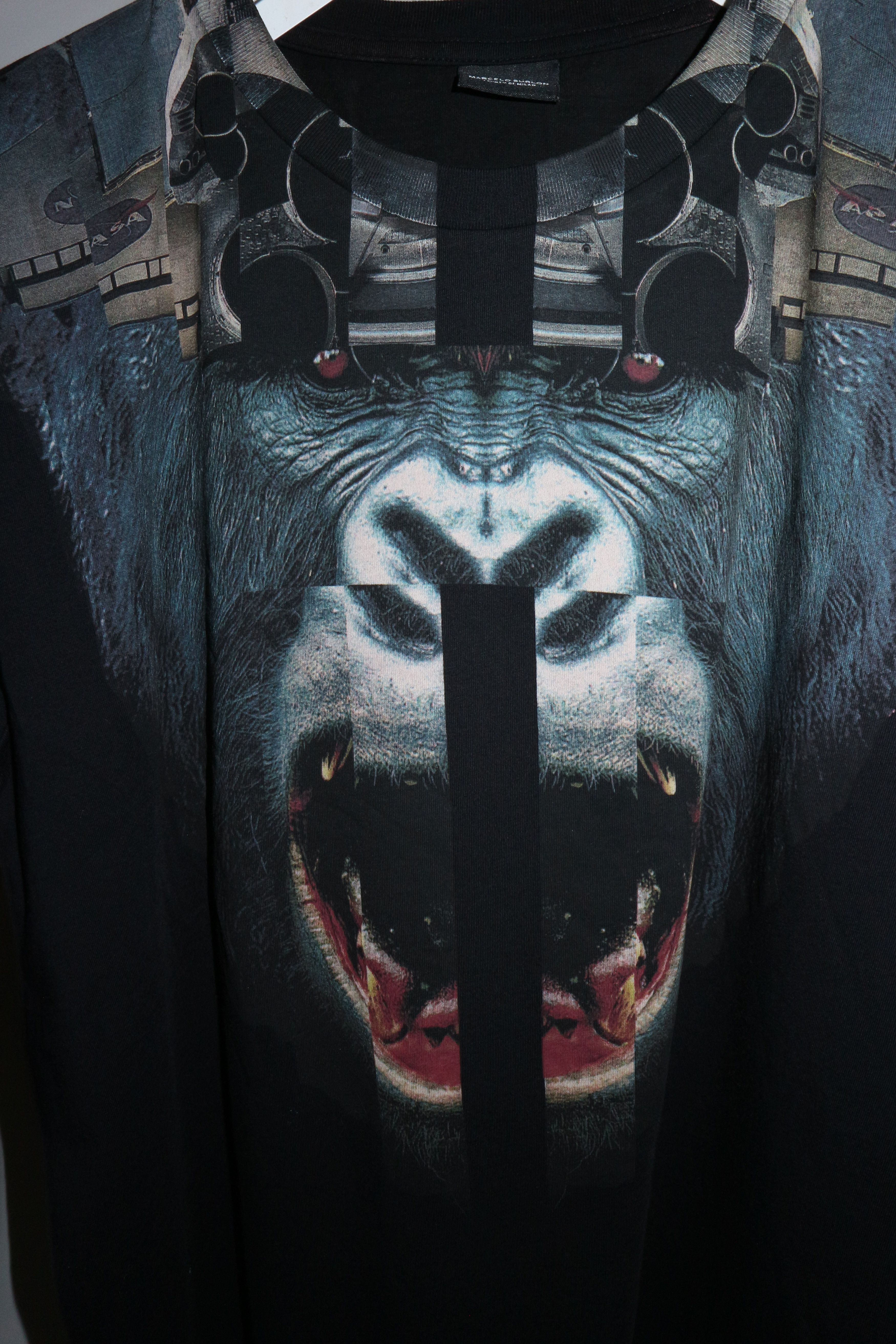 Marcelo Burlon Space monkey print tshirt Size US S / EU 44-46 / 1 - 3 Thumbnail