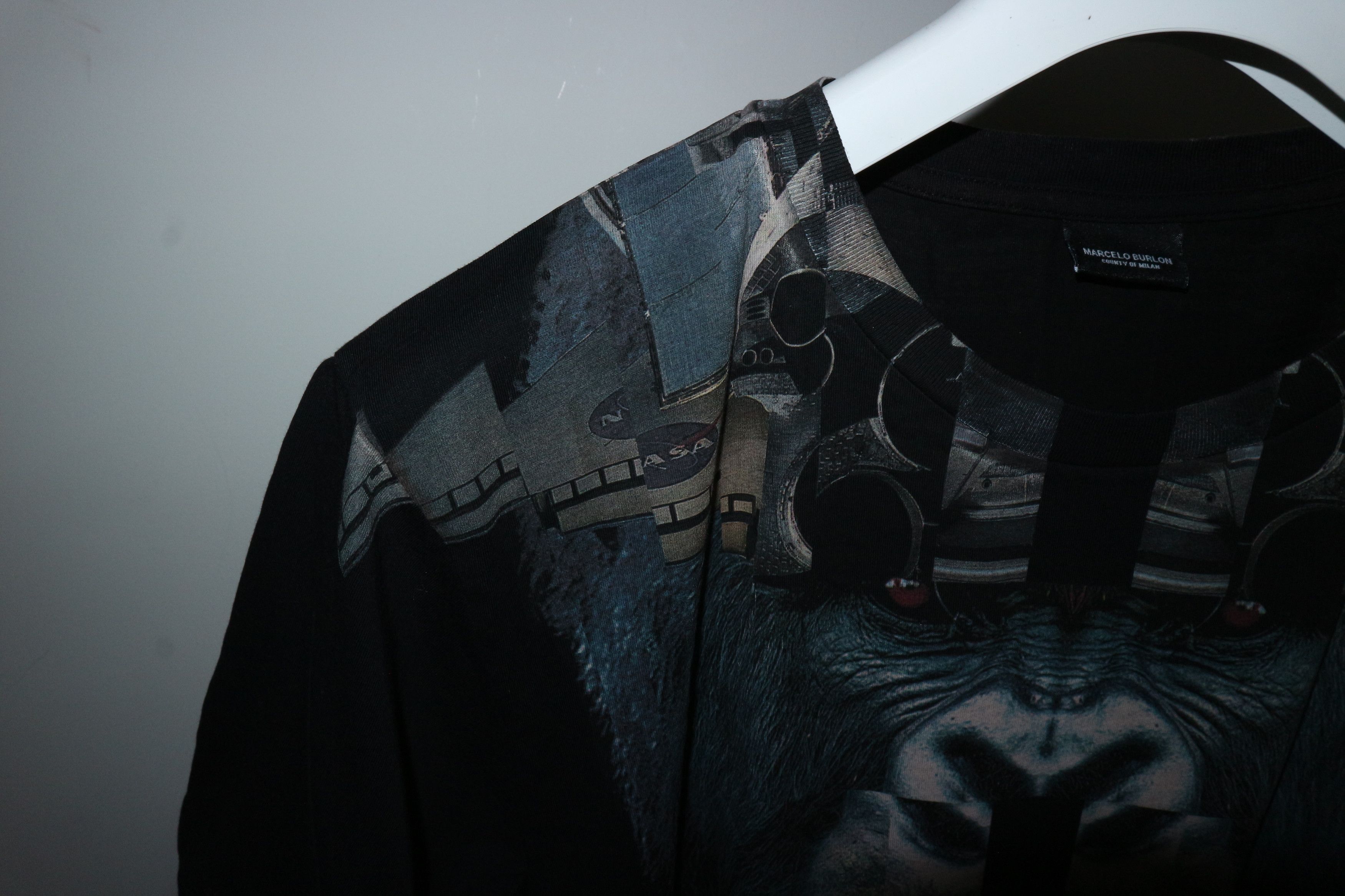 Marcelo Burlon Space monkey print tshirt Size US S / EU 44-46 / 1 - 5 Thumbnail