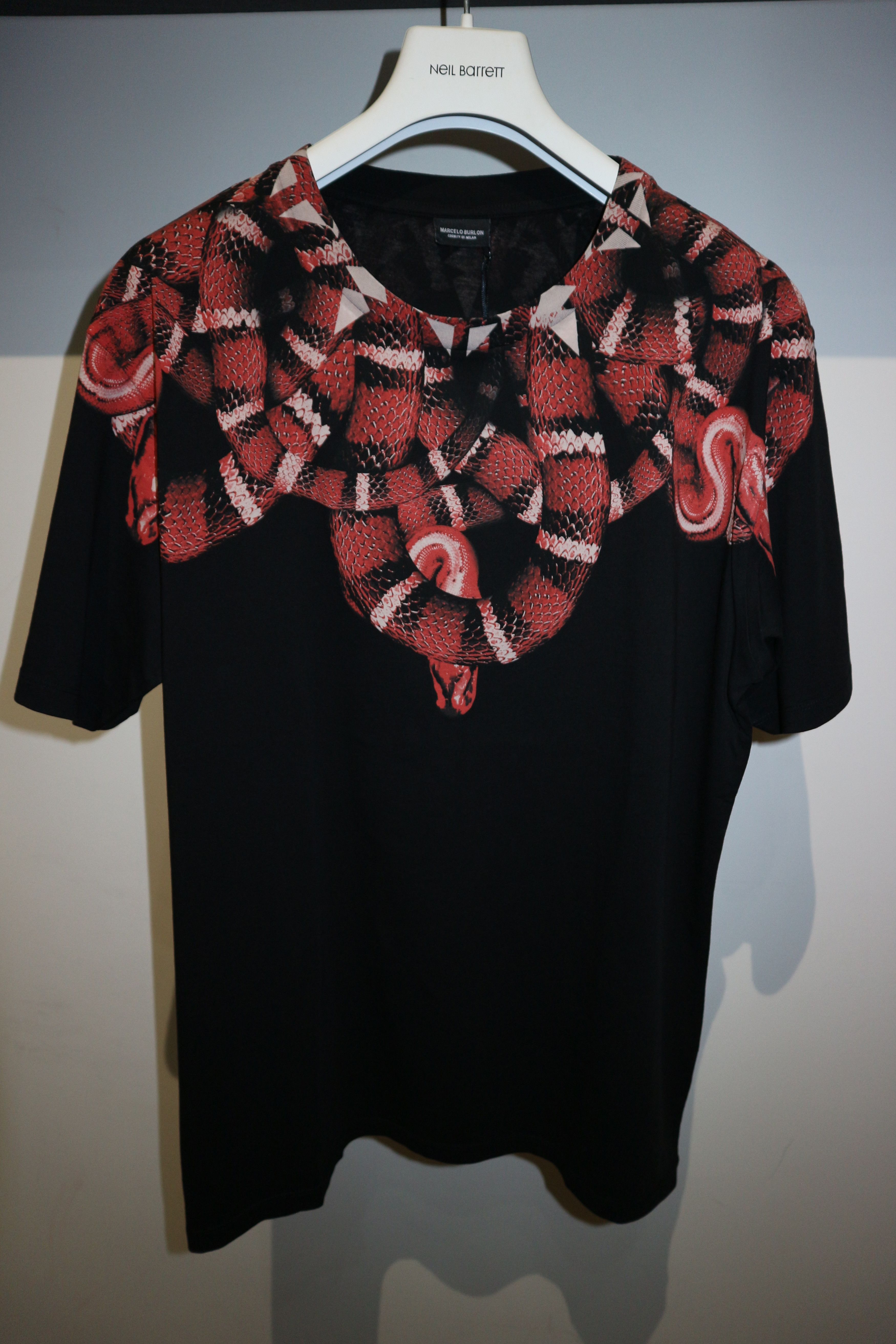 Marcelo Burlon snake print tshirt Size US S / EU 44-46 / 1 - 1 Thumbnail
