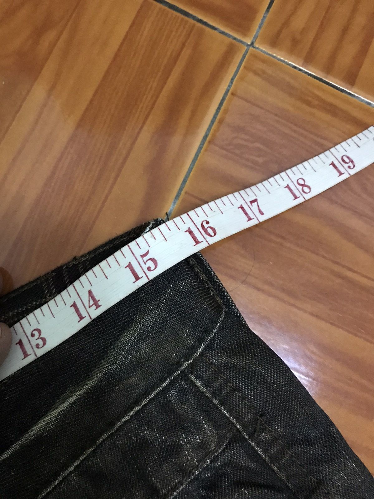 Japanese Brand Vintage Faded Black Jeans with Distressed Wash Effect Size US 31 - 7 Thumbnail