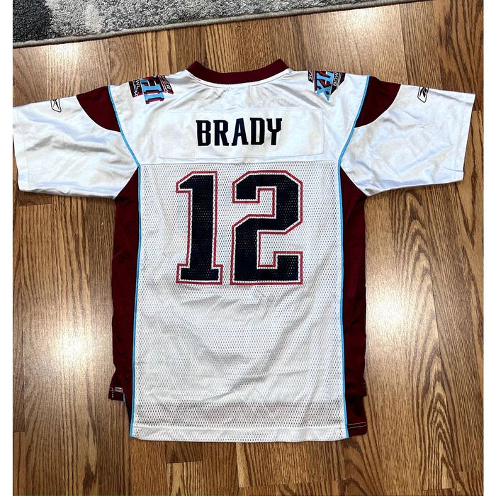 REEBOK NEW ENGLAND PATRIOTS #12 TOM BRADY JERSEY YOUTH / BOYS SIZE L