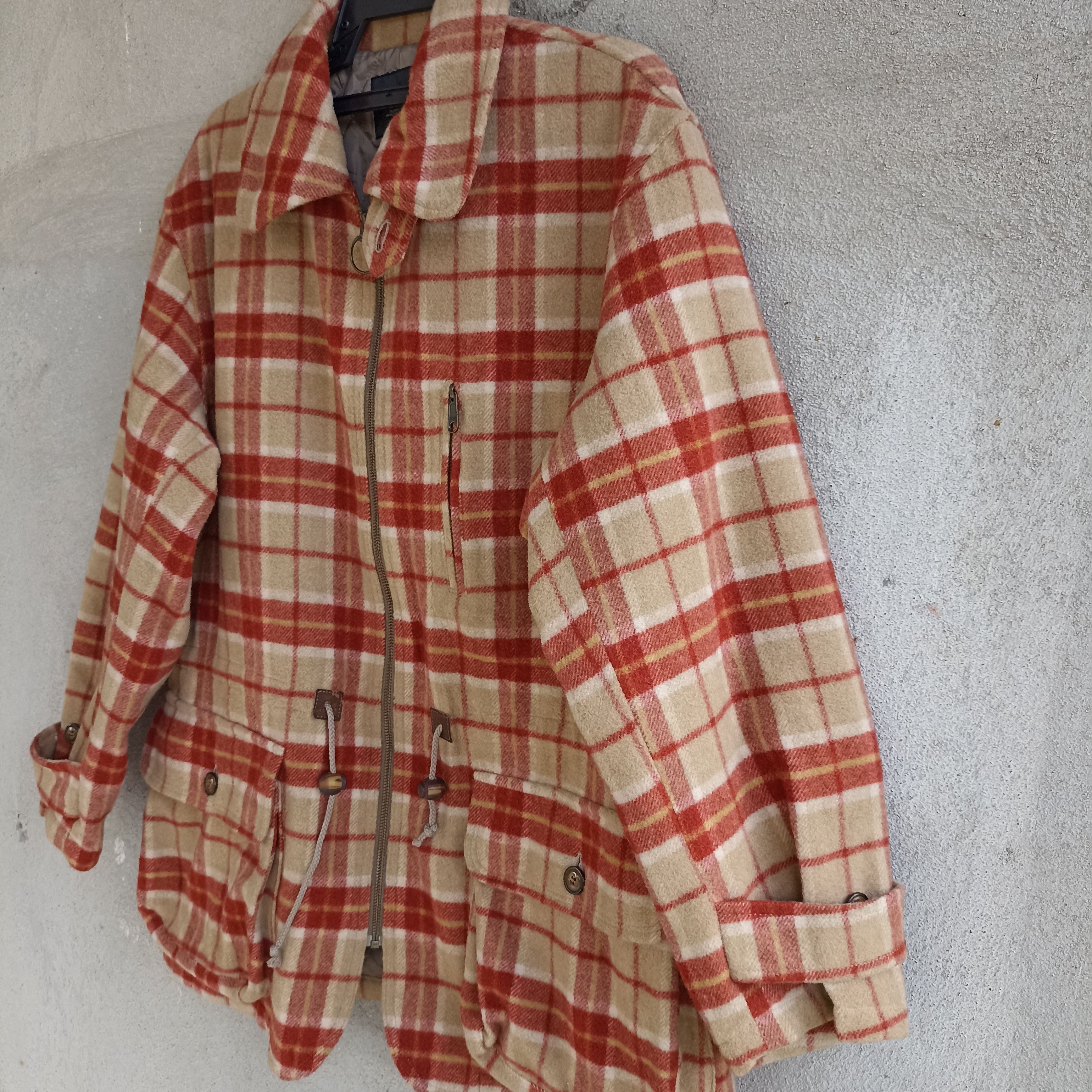 Japanese Brand Maul Ruck Checkered Two Layer Jacket Size US L / EU 52-54 / 3 - 8 Thumbnail