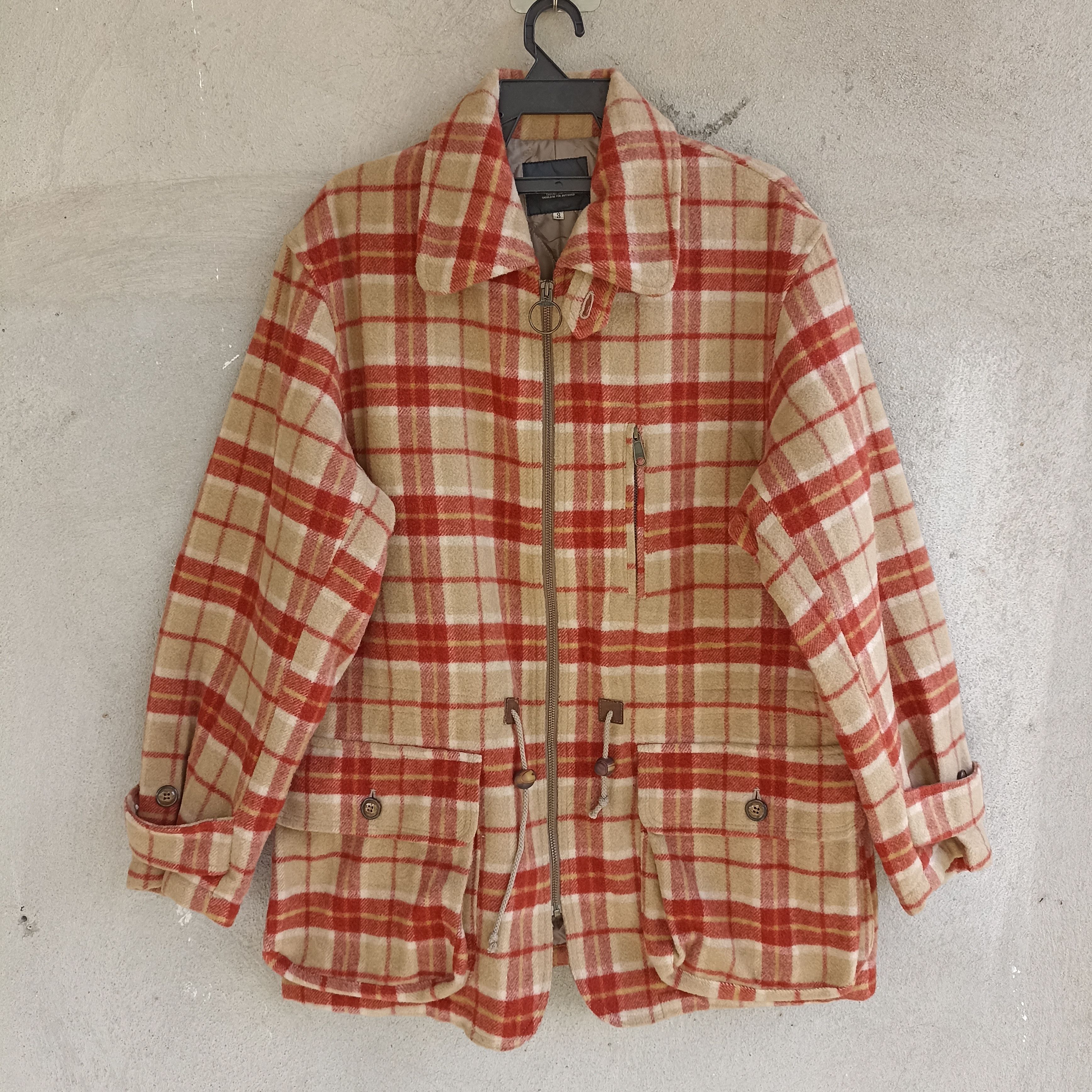 Japanese Brand Maul Ruck Checkered Two Layer Jacket Size US L / EU 52-54 / 3 - 1 Thumbnail