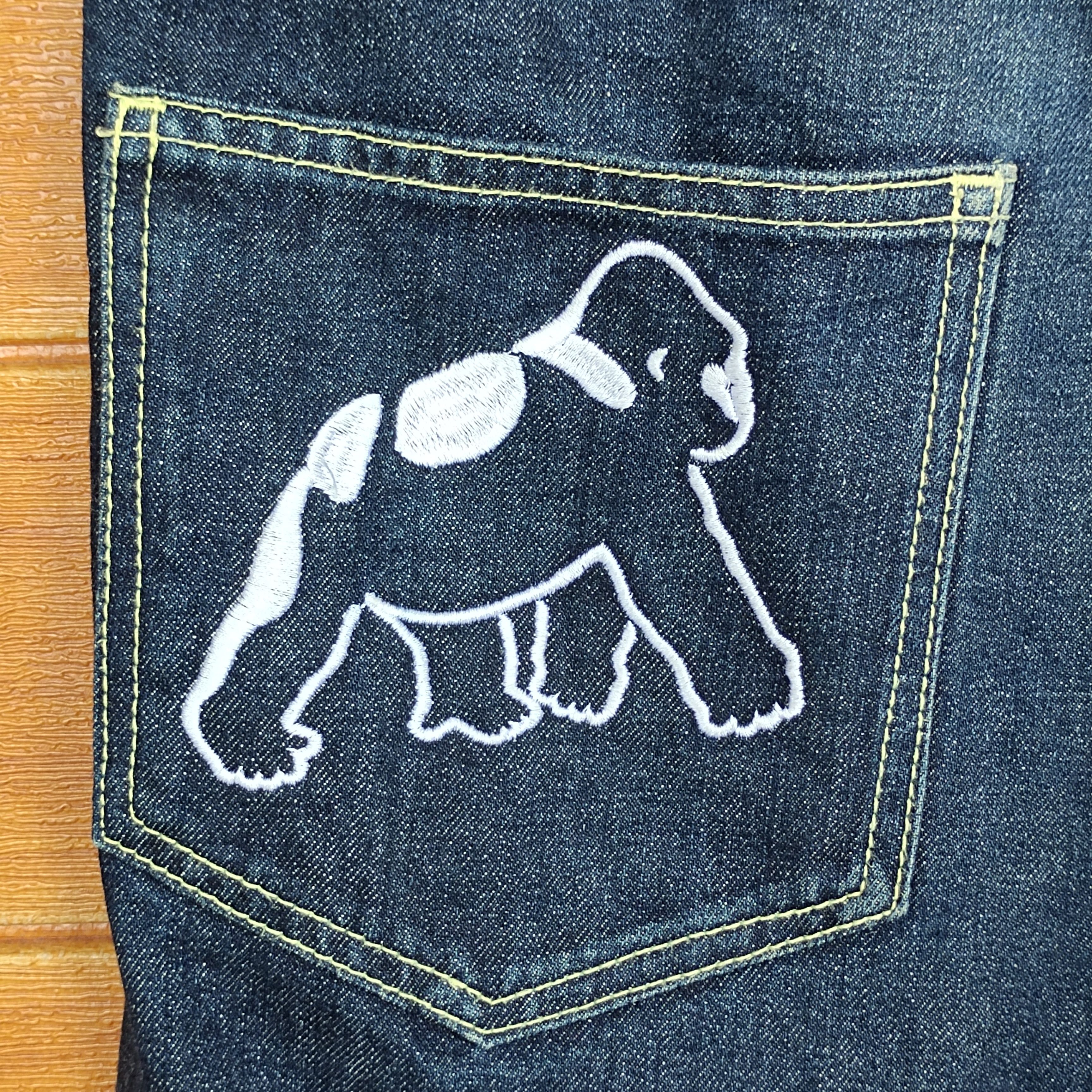 Xlarge XLARGE Logo Back Pocket Straight Cut Denim Jeans Size US 32 / EU 48 - 3 Thumbnail