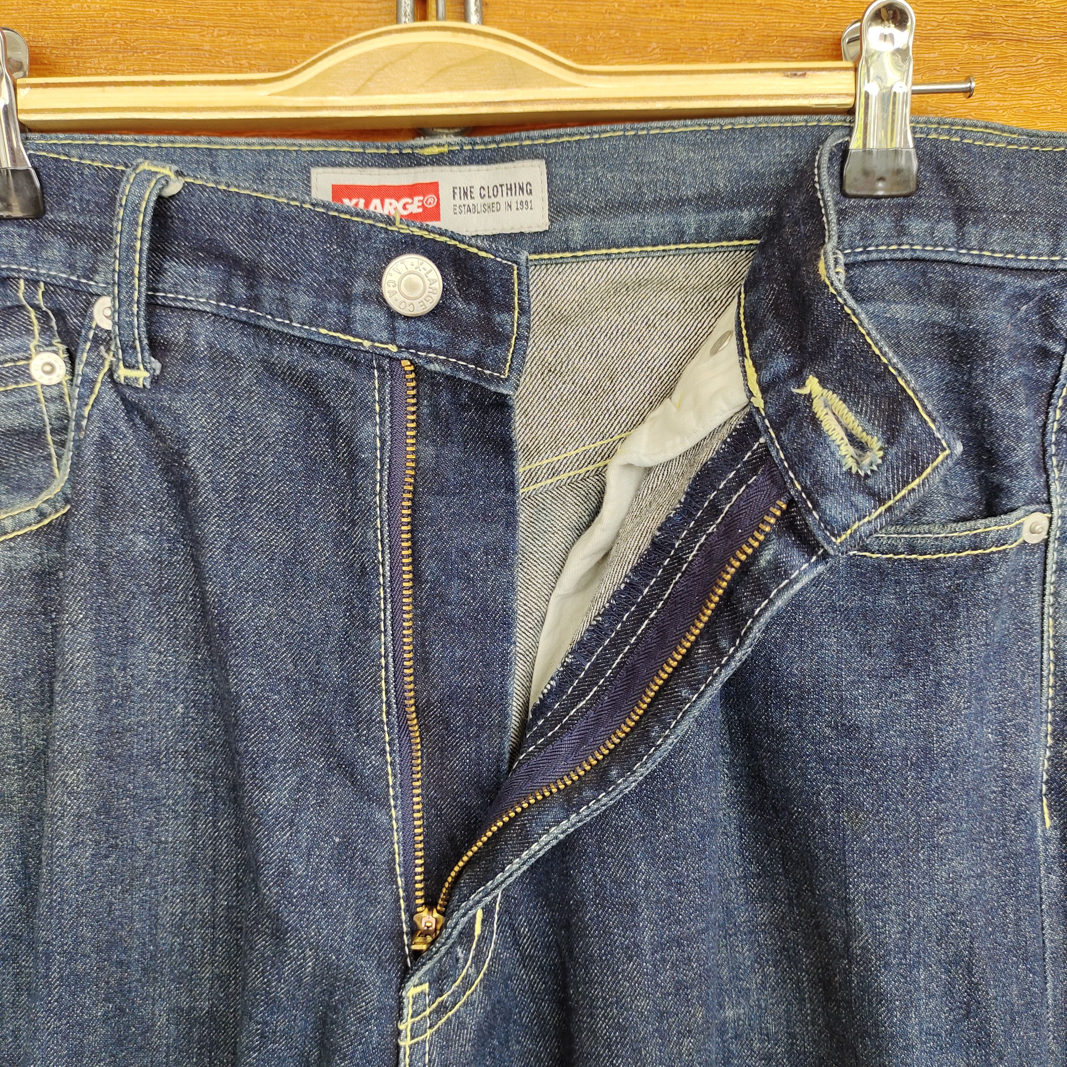 Xlarge XLARGE Logo Back Pocket Straight Cut Denim Jeans Size US 32 / EU 48 - 12 Thumbnail
