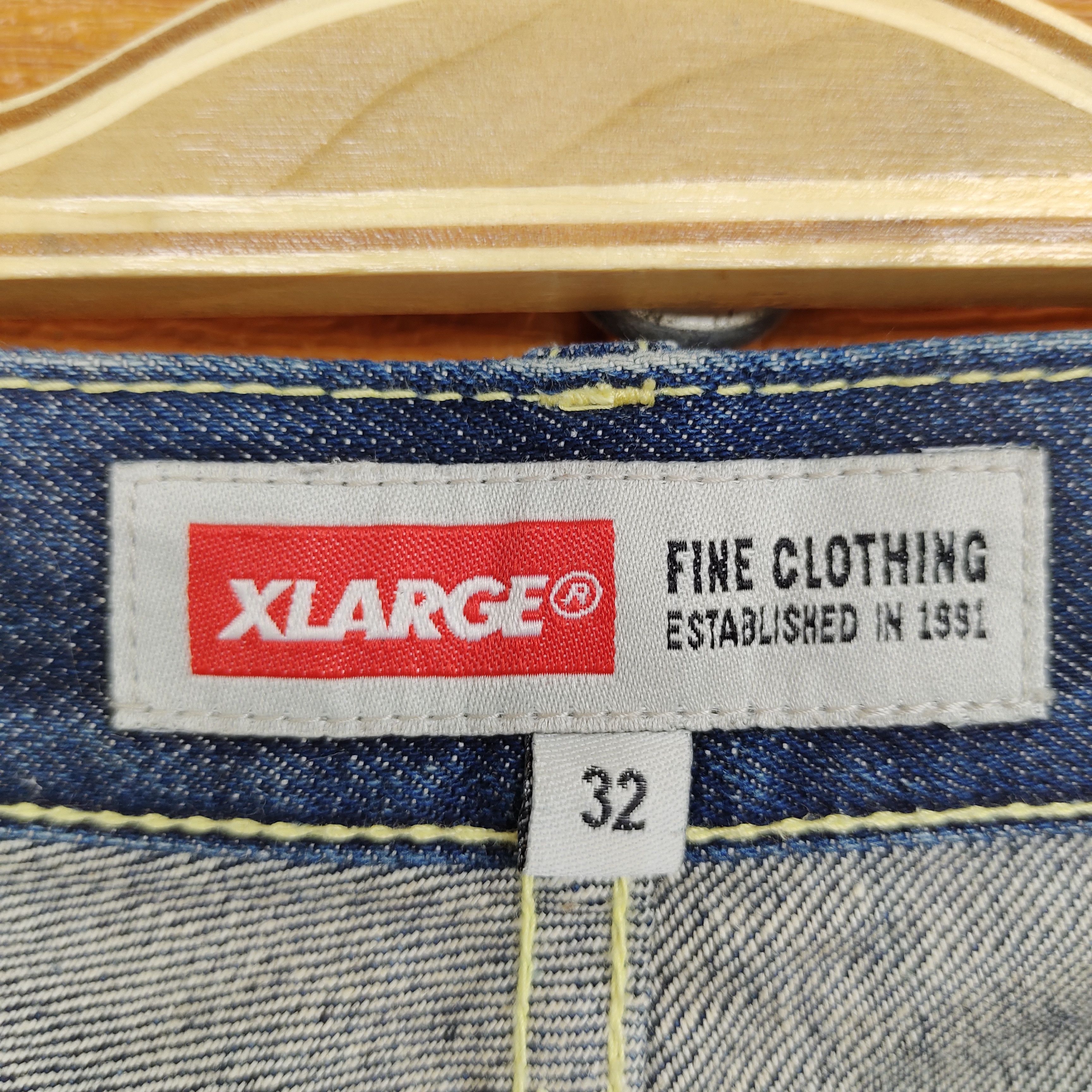 Xlarge XLARGE Logo Back Pocket Straight Cut Denim Jeans Size US 32 / EU 48 - 13 Thumbnail