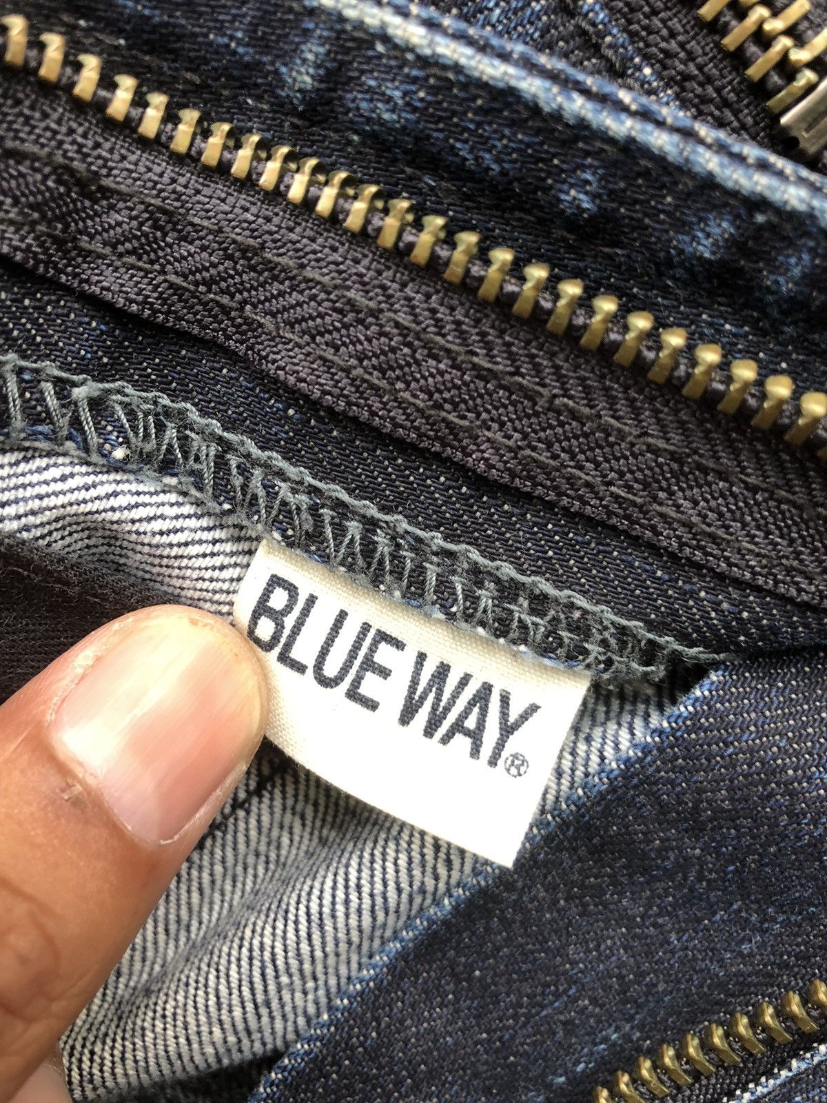 If Six Was Nine Japanese Blue Way Flared Jeans Distressed Jeans Size US 29 - 13 Thumbnail