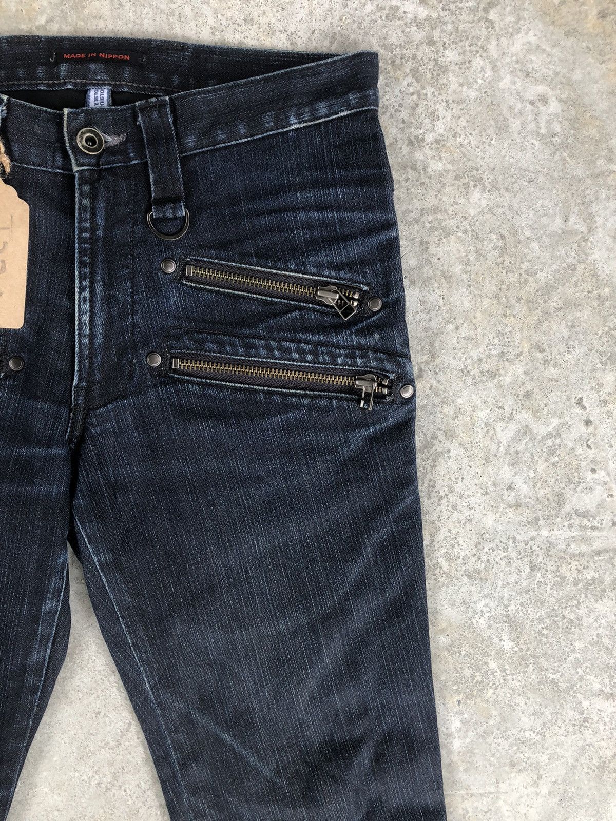 If Six Was Nine Japanese Blue Way Flared Jeans Distressed Jeans Size US 29 - 5 Thumbnail