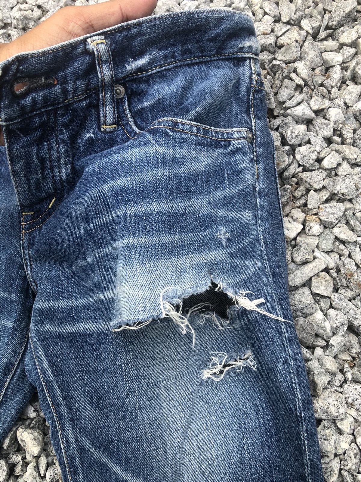 Hysteric Glamour Hysteric Glamour Distressed Jeans Size 30" / US 8 / IT 44 - 8 Thumbnail