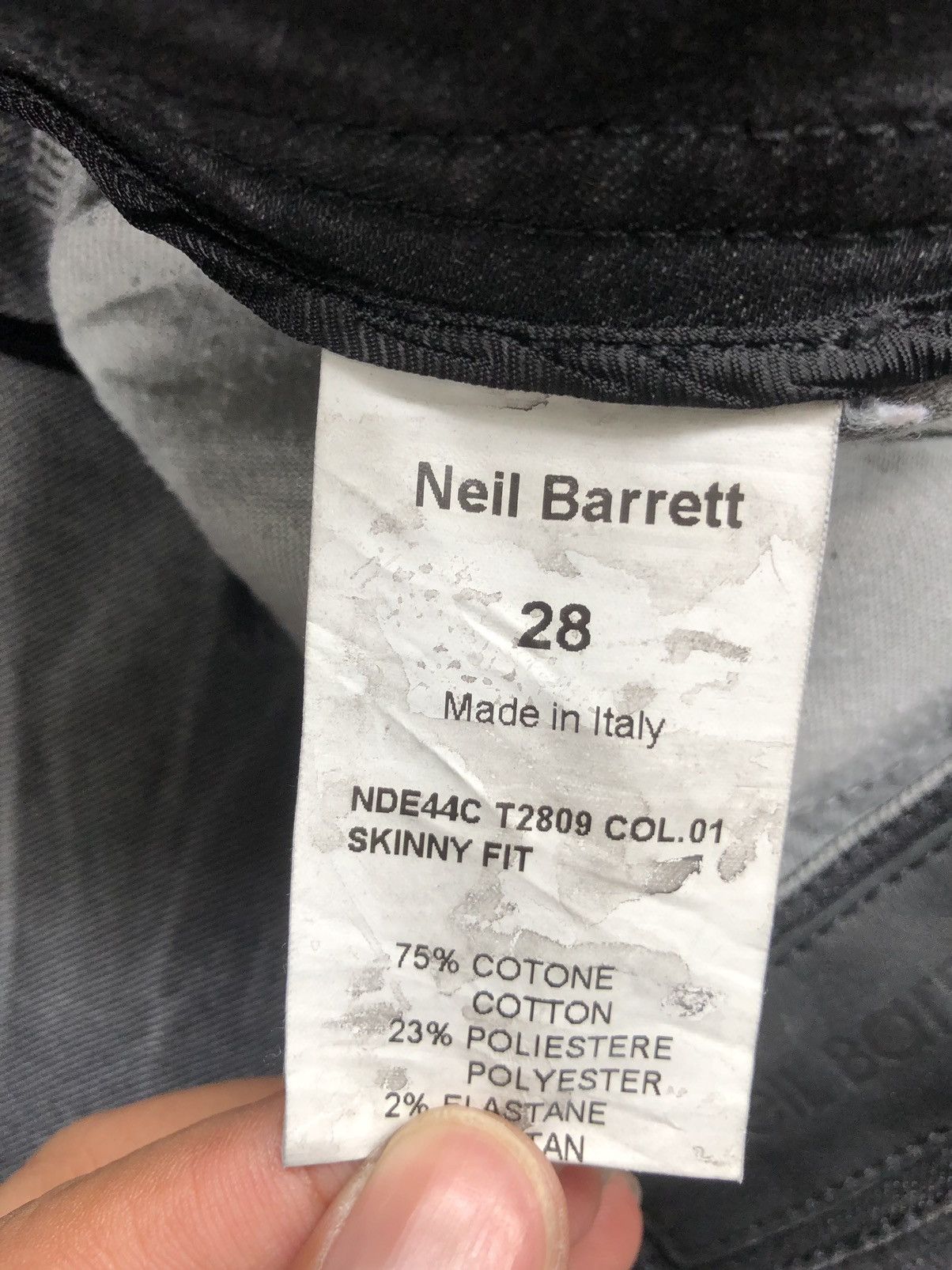 Neil Barrett Neil Barrett Skinny Fit NDE44C Size US 30 / EU 46 - 16 Thumbnail