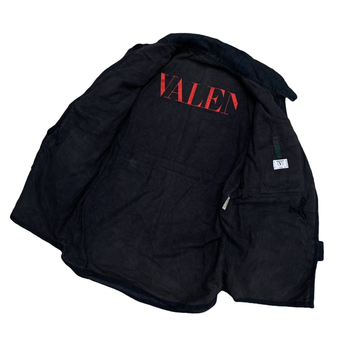 Valentino Vintage Valentino Quarter Masters Corps Field Denim Jacket Size US M / EU 48-50 / 2 - 8 Thumbnail