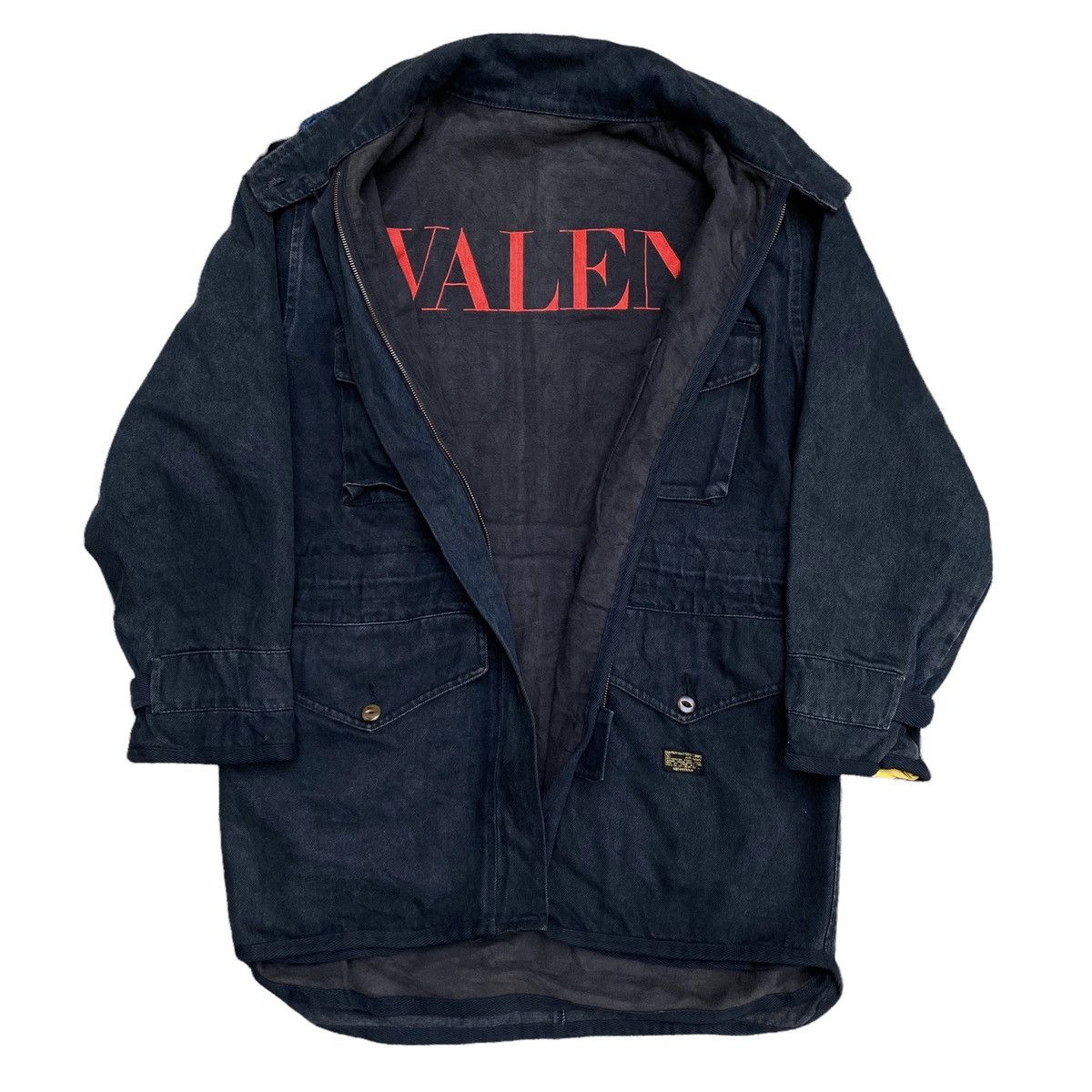 Valentino Vintage Valentino Quarter Masters Corps Field Denim Jacket Size US M / EU 48-50 / 2 - 1 Thumbnail