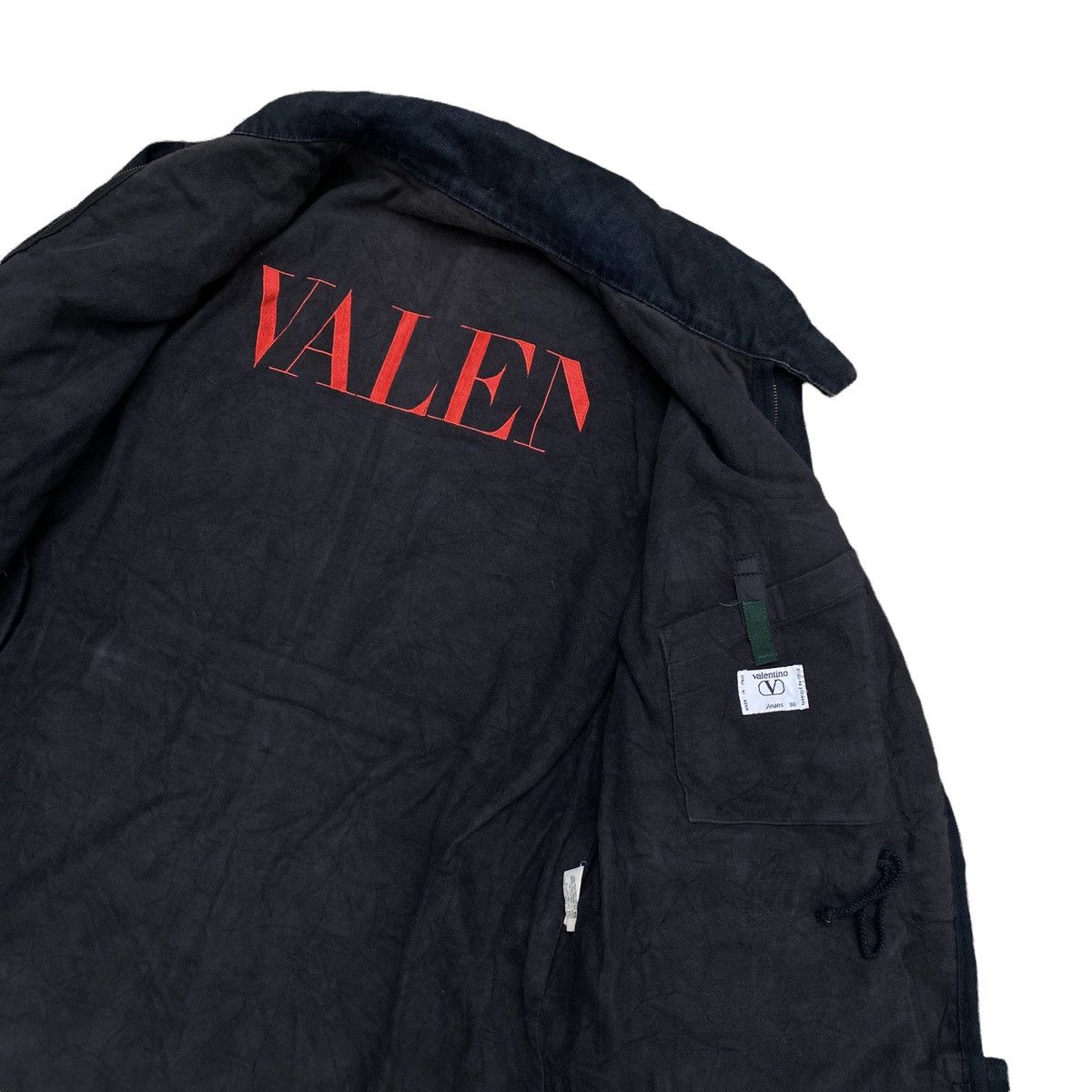 Valentino Vintage Valentino Quarter Masters Corps Field Denim Jacket Size US M / EU 48-50 / 2 - 9 Thumbnail