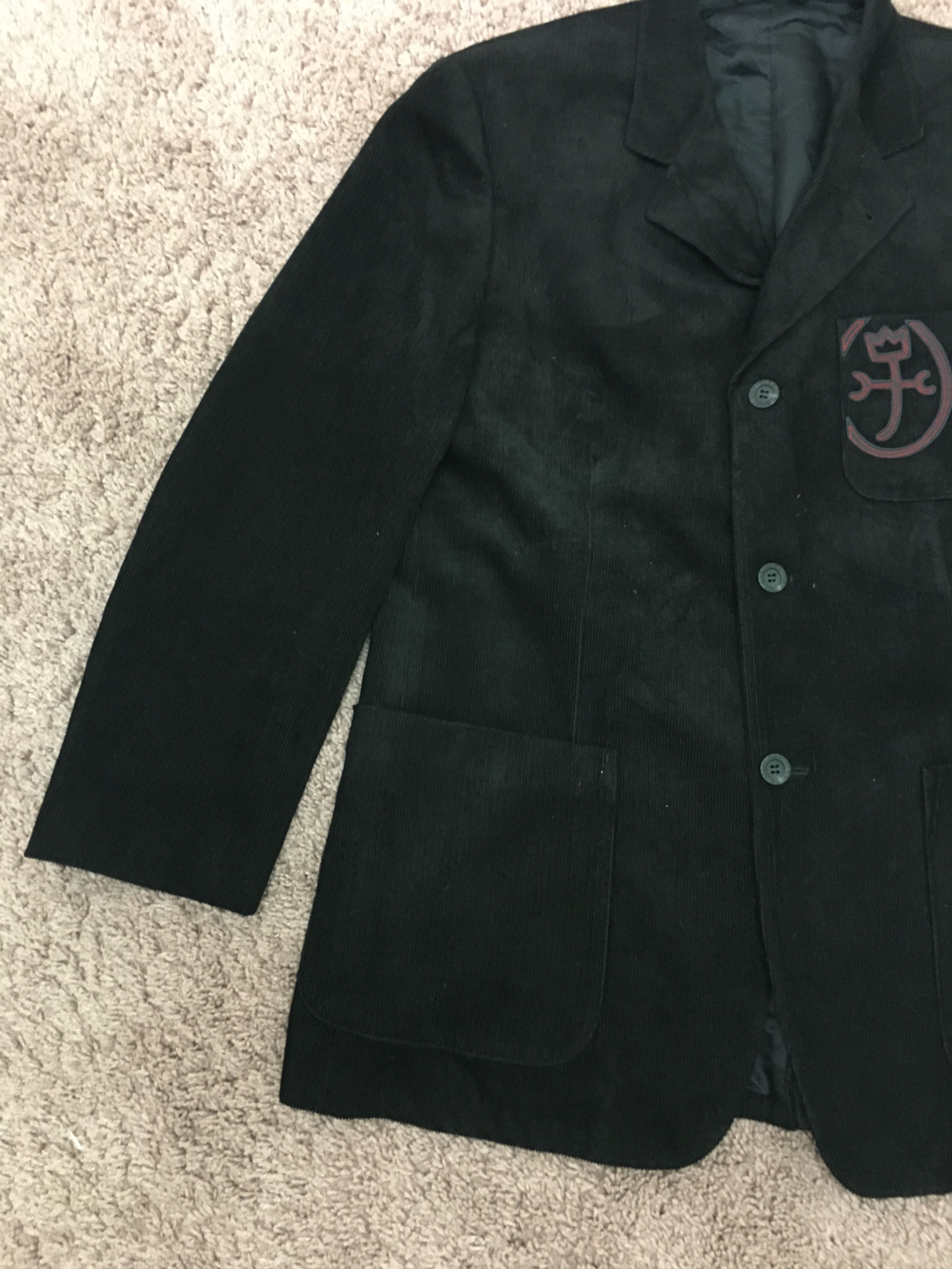 Japanese Brand black curduroy jacket Size US L / EU 52-54 / 3 - 4 Thumbnail