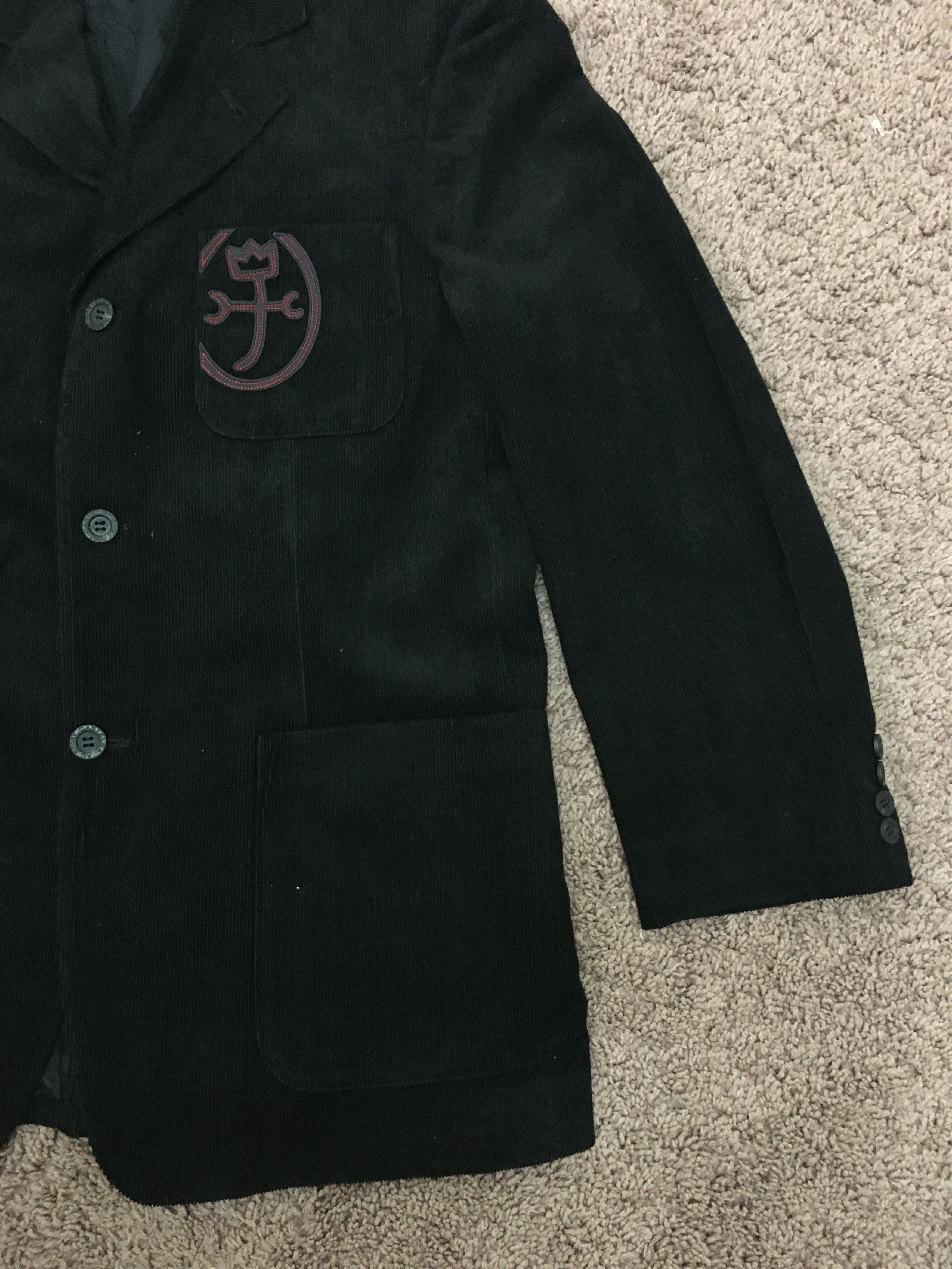 Japanese Brand black curduroy jacket Size US L / EU 52-54 / 3 - 3 Thumbnail