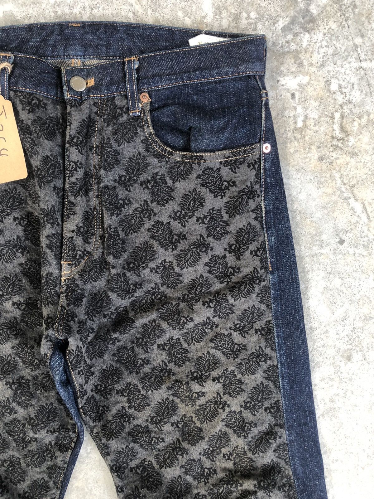 Comme des Garcons COMME des GARCONS HOMME Double Side Jeans Blanket Distressed Size US 31 - 5 Thumbnail