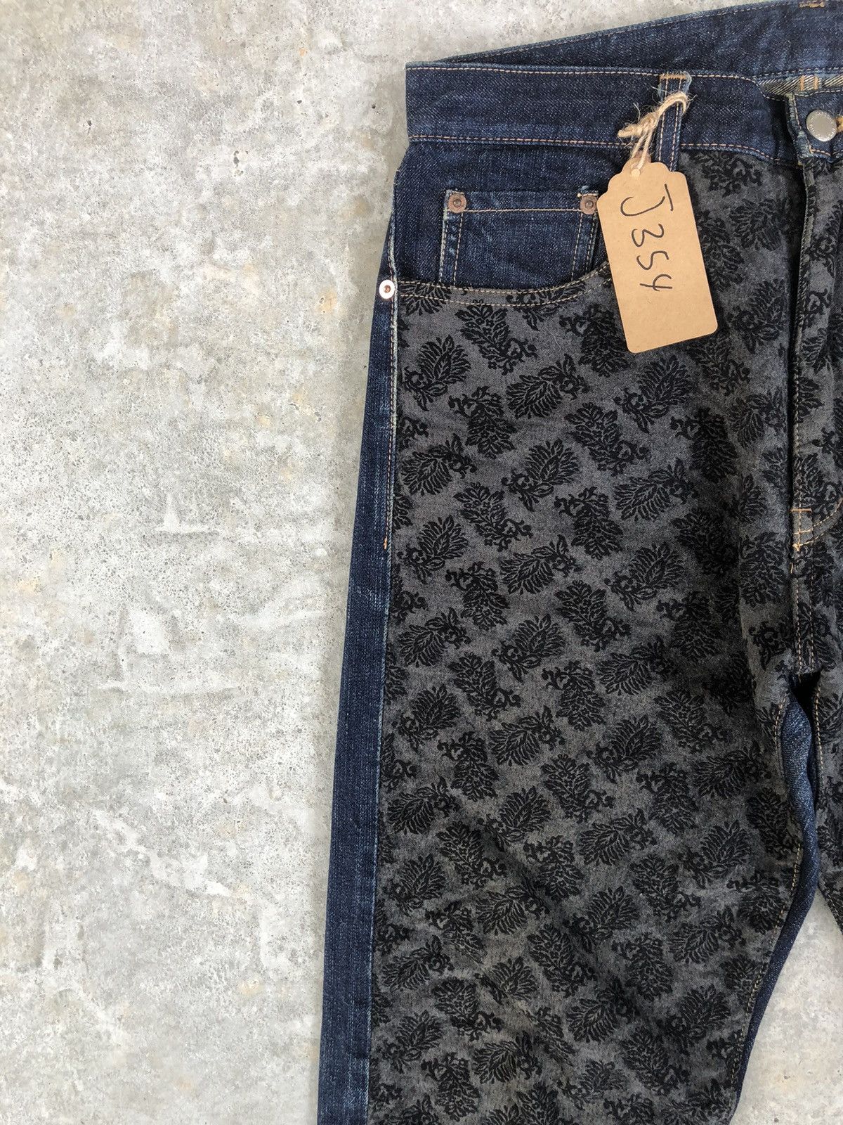 Comme des Garcons COMME des GARCONS HOMME Double Side Jeans Blanket Distressed Size US 31 - 4 Thumbnail