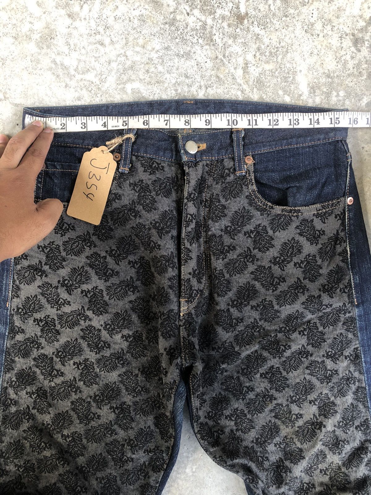 Comme des Garcons COMME des GARCONS HOMME Double Side Jeans Blanket Distressed Size US 31 - 20 Thumbnail