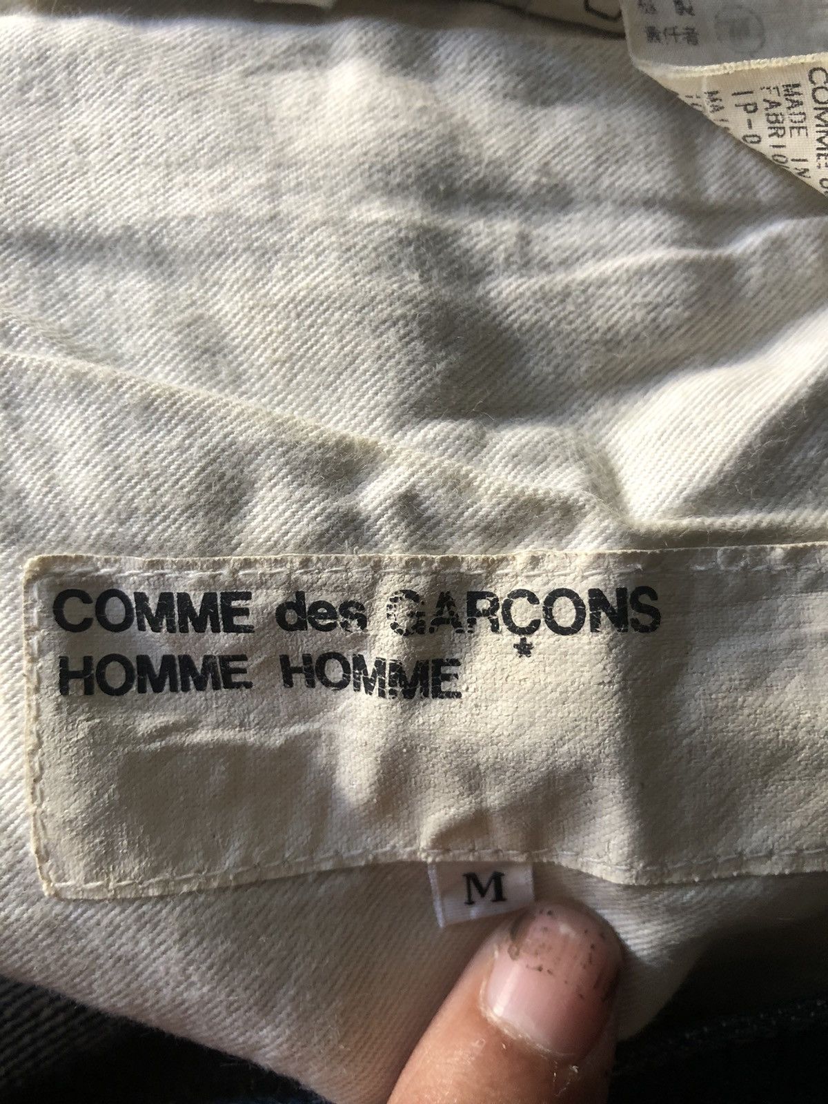 Comme des Garcons COMME des GARCONS HOMME Double Side Jeans Blanket Distressed Size US 31 - 19 Thumbnail