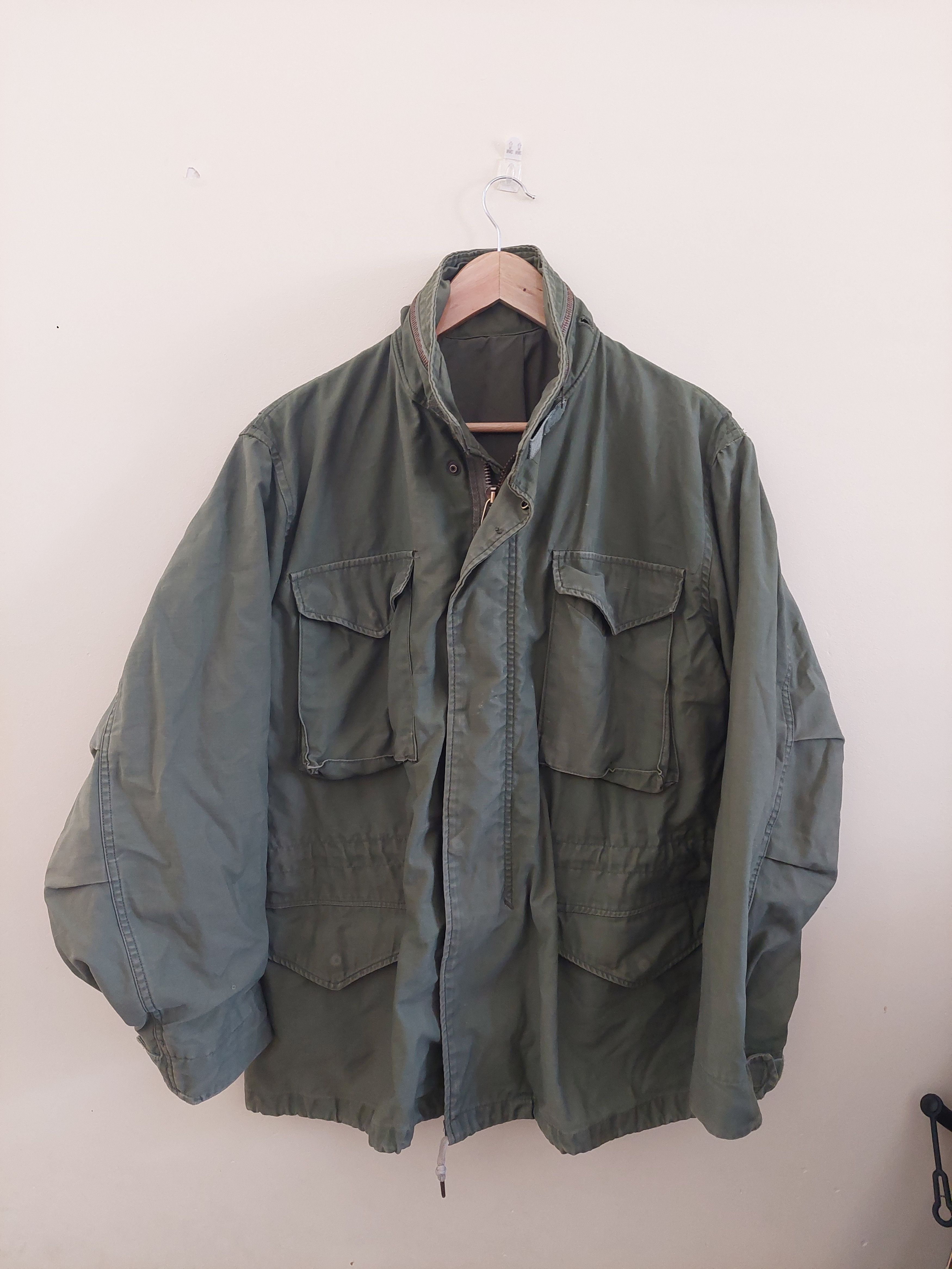 Alpha Industries × Vintage Vintage 70s M65 Jacket Scovill Olive 