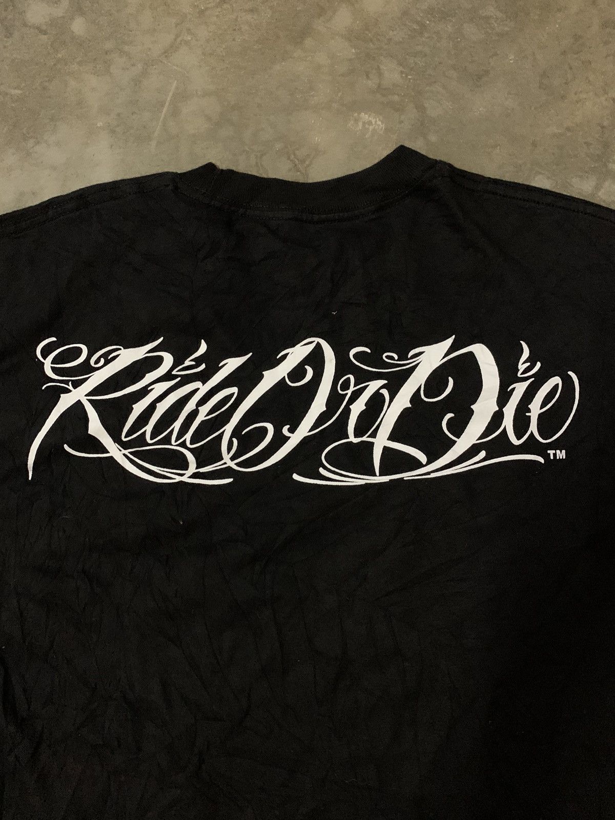 Affliction Nice Graphics Overprint Ride To Die T Shirt Size US M / EU 48-50 / 2 - 6 Thumbnail