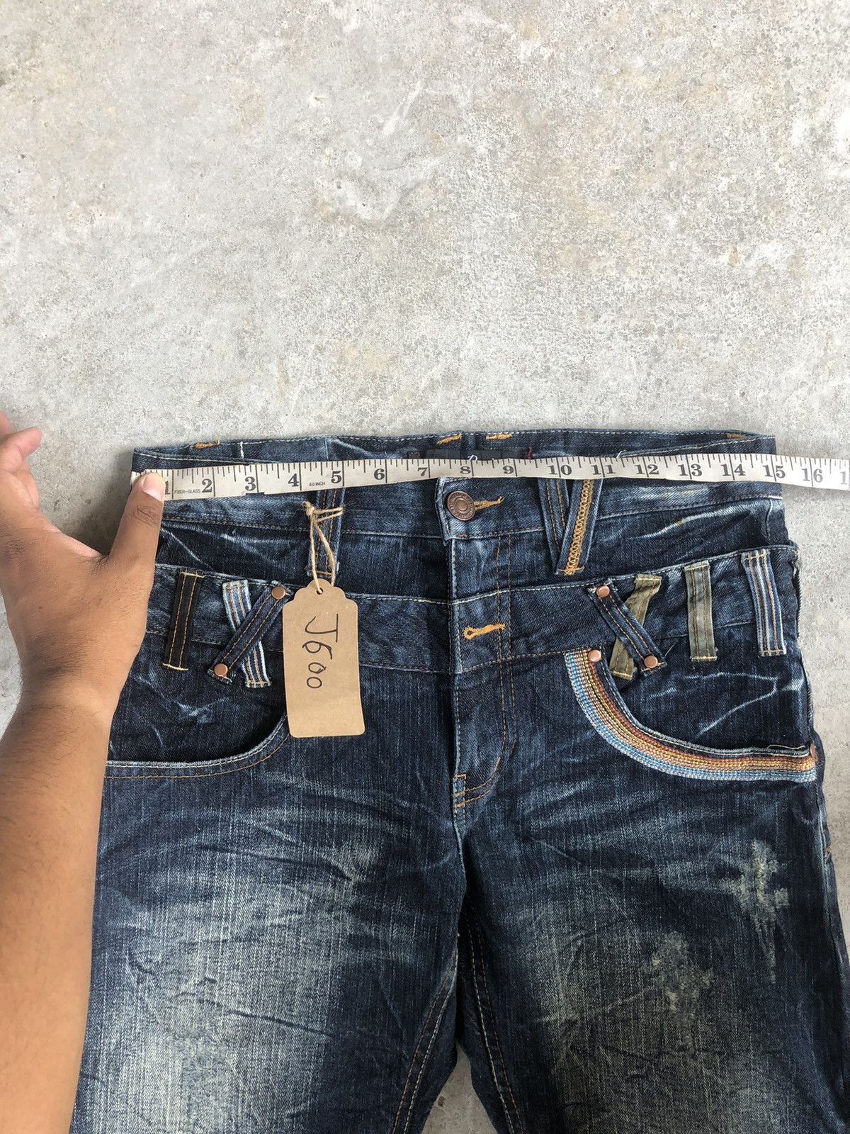 Hysteric Glamour Japanese Dominate Double Waist Distressed Jeans Size US 30 / EU 46 - 13 Thumbnail