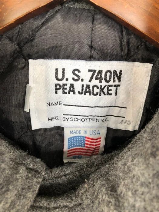 Schott Vintage U.S. 740N Pea Schott Wool Jacket Size US S / EU 44-46 / 1 - 6 Thumbnail