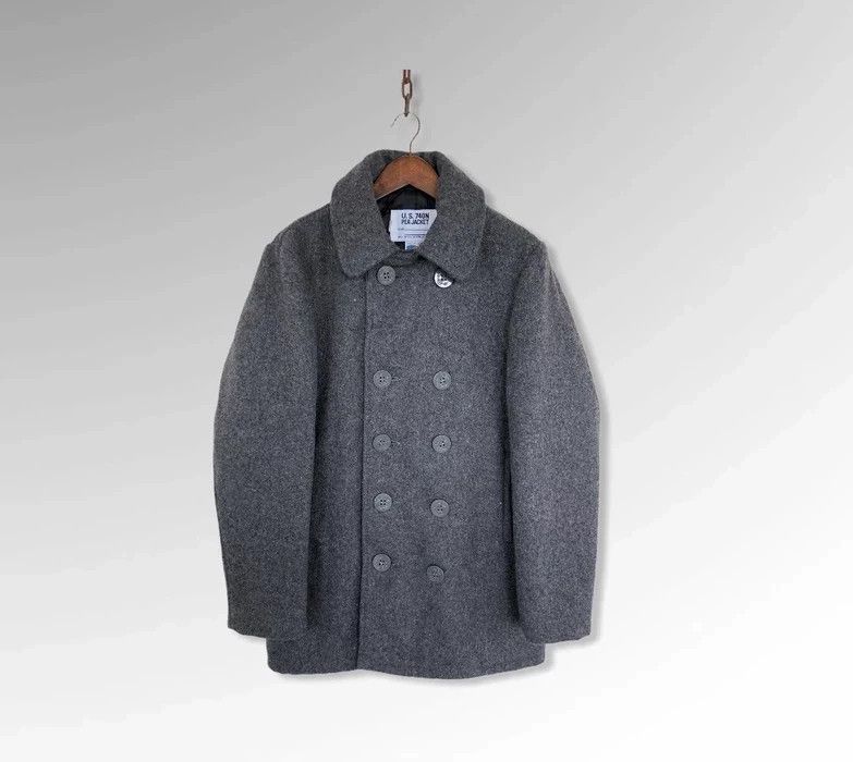 Schott Vintage U.S. 740N Pea Schott Wool Jacket Size US S / EU 44-46 / 1 - 1 Thumbnail