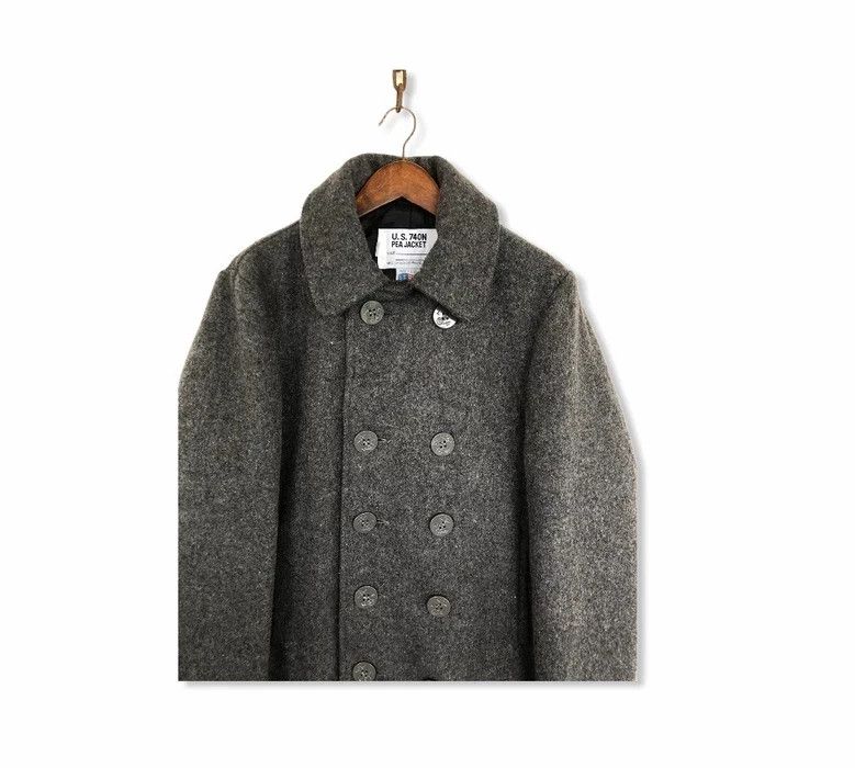 Schott Vintage U.S. 740N Pea Schott Wool Jacket Size US S / EU 44-46 / 1 - 2 Thumbnail