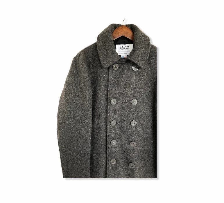Schott Vintage U.S. 740N Pea Schott Wool Jacket Size US S / EU 44-46 / 1 - 4 Thumbnail