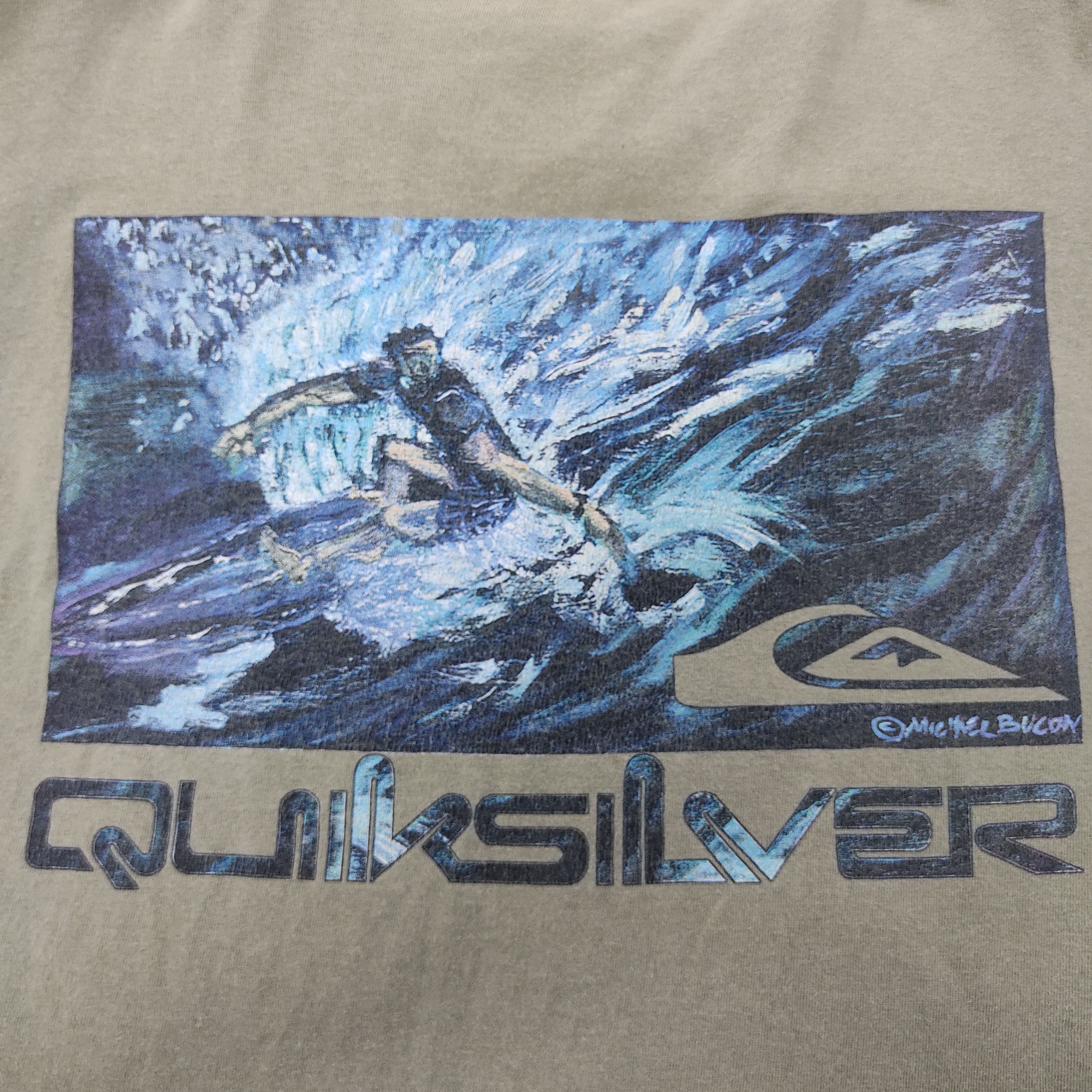 Quicksilver Vintage 90's QUICKSILVER Internationale Big Wave Surfer Tees Size US XL / EU 56 / 4 - 13 Thumbnail
