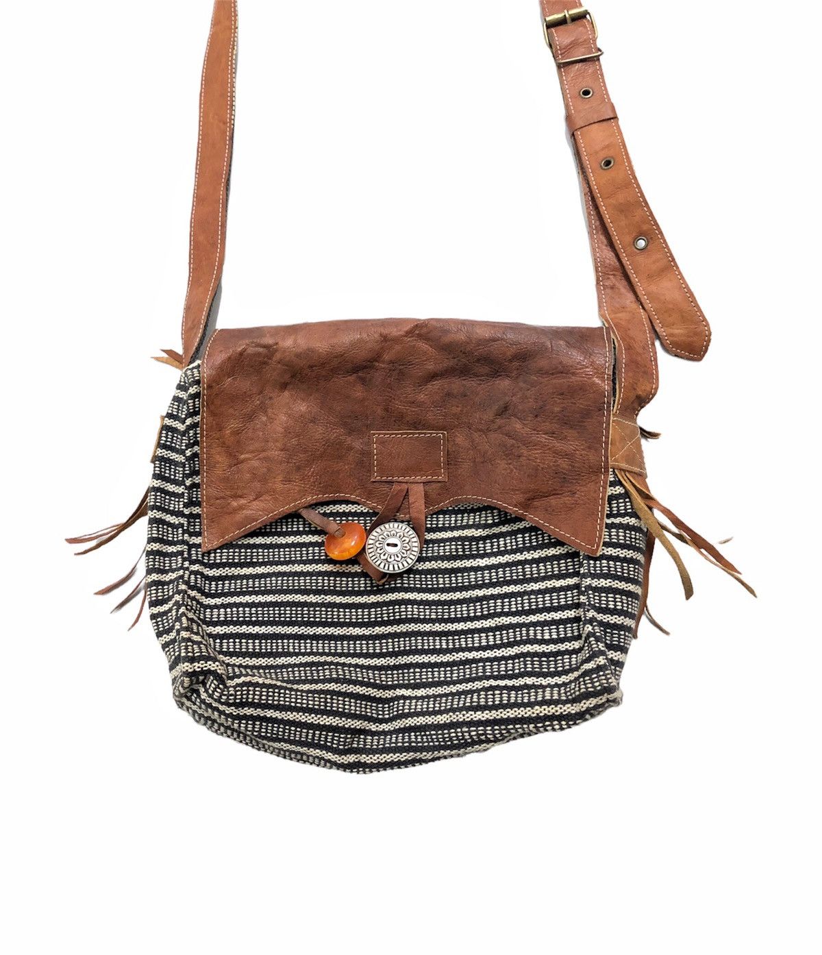 If Six Was Nine × KMRii × Le Grande Bleu (L.G.B.) Rare custom ethnic style handmade slim bag Size ONE SIZE - 4 Thumbnail