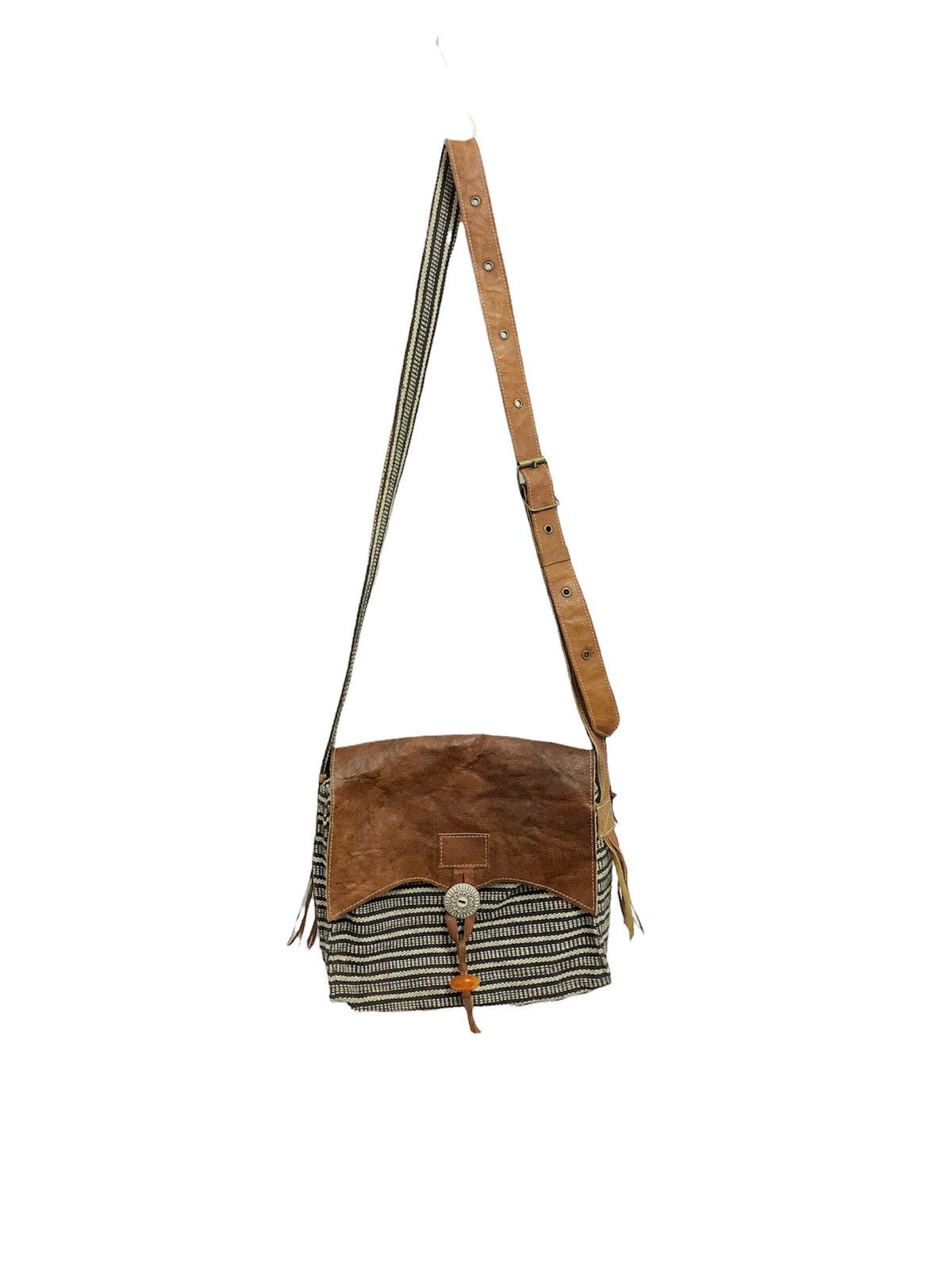 If Six Was Nine × KMRii × Le Grande Bleu (L.G.B.) Rare custom ethnic style handmade slim bag Size ONE SIZE - 13 Thumbnail