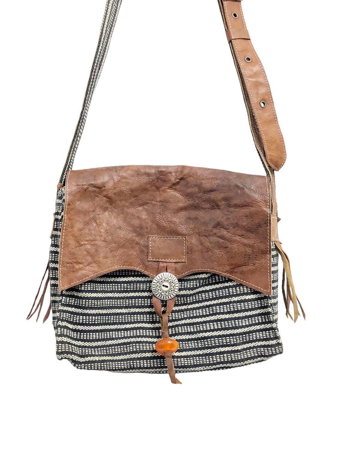 If Six Was Nine × KMRii × Le Grande Bleu (L.G.B.) Rare custom ethnic style handmade slim bag Size ONE SIZE - 2 Thumbnail