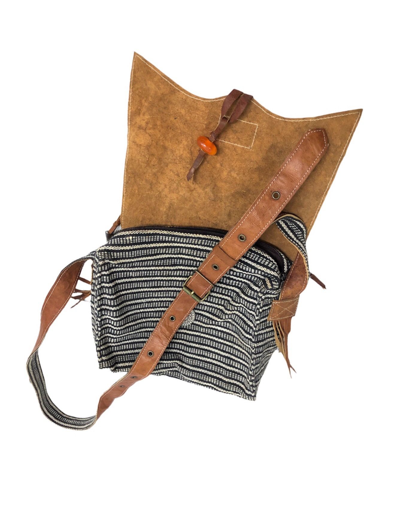 If Six Was Nine × KMRii × Le Grande Bleu (L.G.B.) Rare custom ethnic style handmade slim bag Size ONE SIZE - 12 Thumbnail