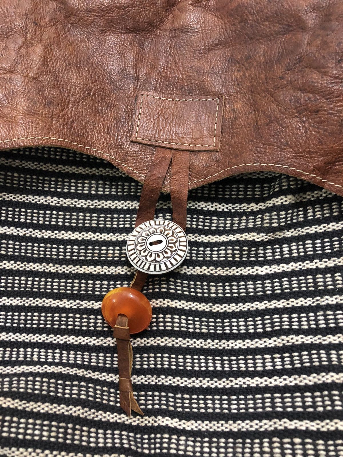 If Six Was Nine × KMRii × Le Grande Bleu (L.G.B.) Rare custom ethnic style handmade slim bag Size ONE SIZE - 22 Thumbnail